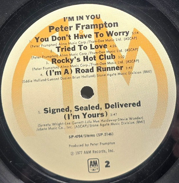 Peter Frampton, I’m In You 1977 LP Vinyl Record Album Vintage
