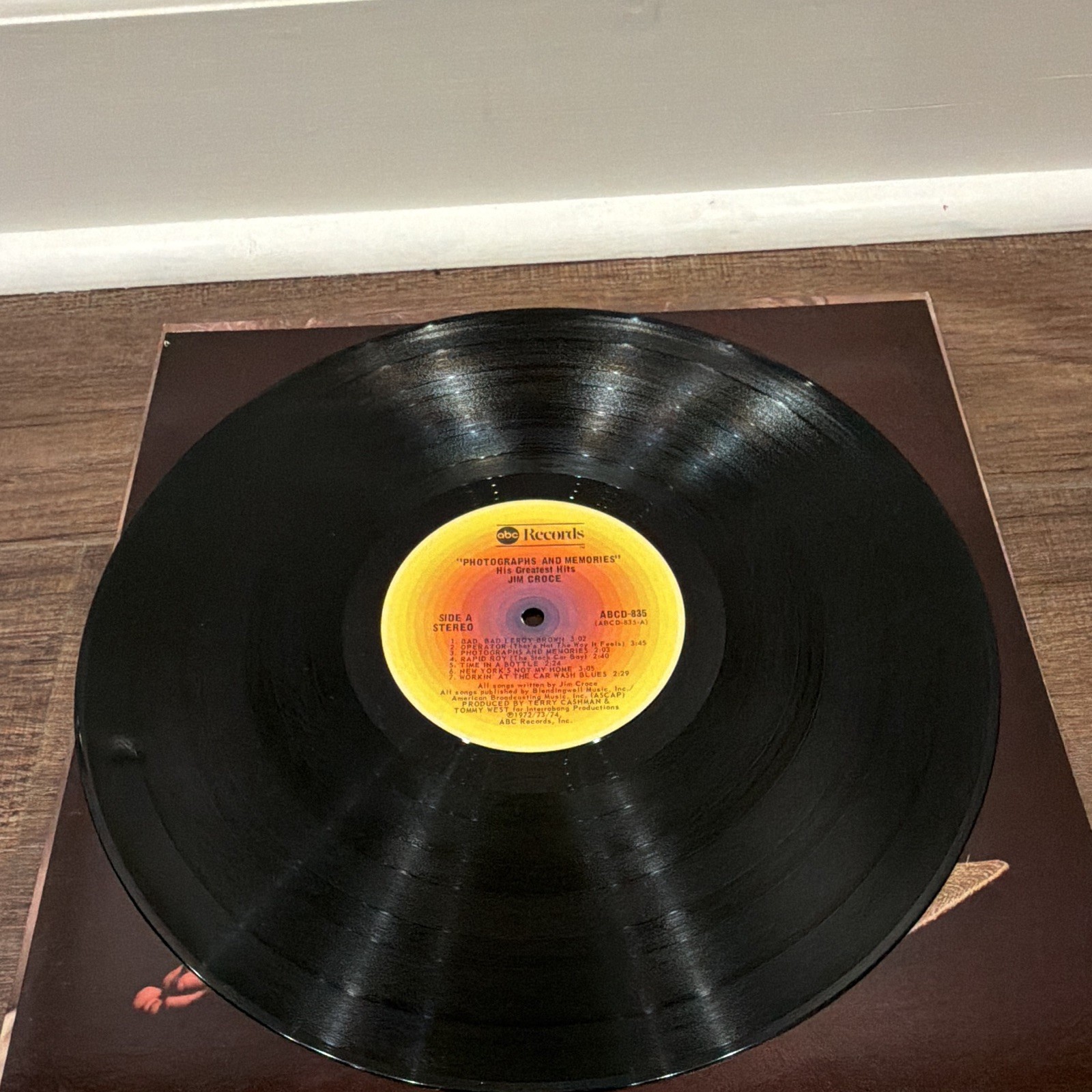 Jim Croce Photographs & Memories Greatest Hits Vinyl LP Stereo ABCD-835