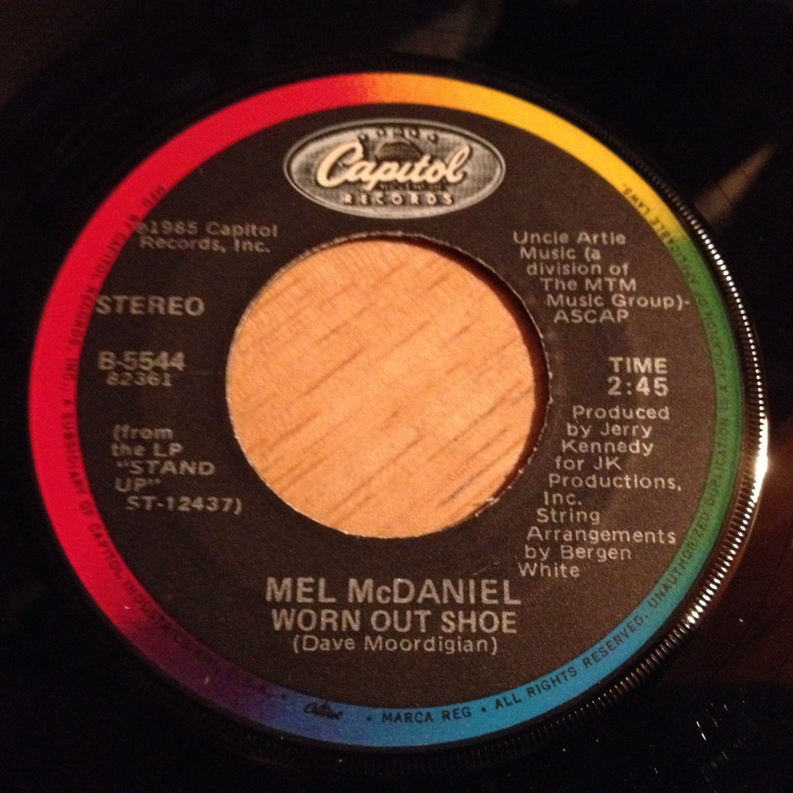 Mel McDaniel 45 Shoe String / Worn Out Shoe w/ts