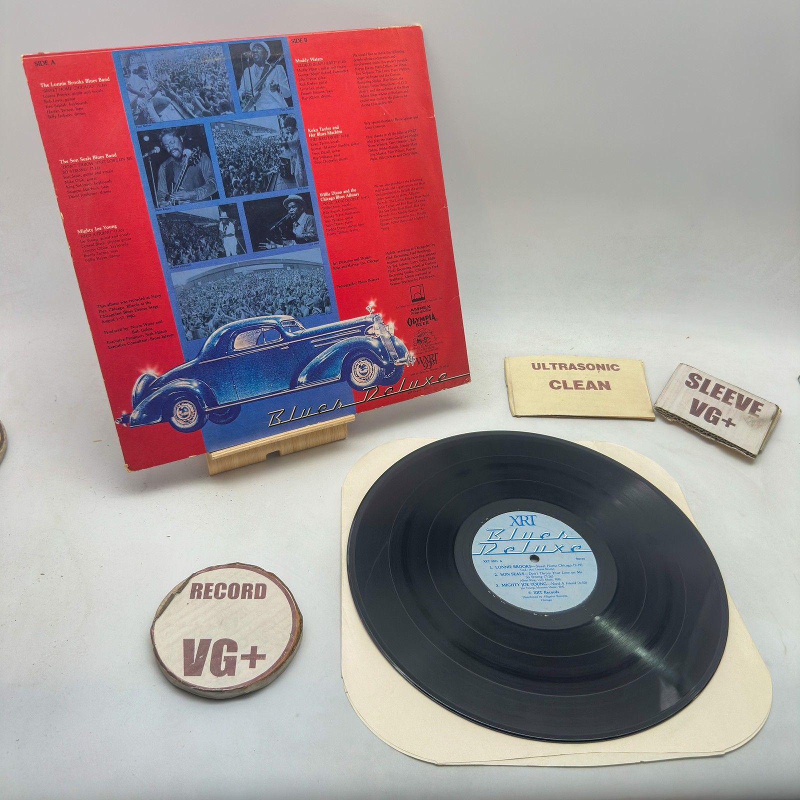 Various – Blues Deluxe VG+/VG+ 1989 Ultrasonic Clean Vinyl Jazz / Blues