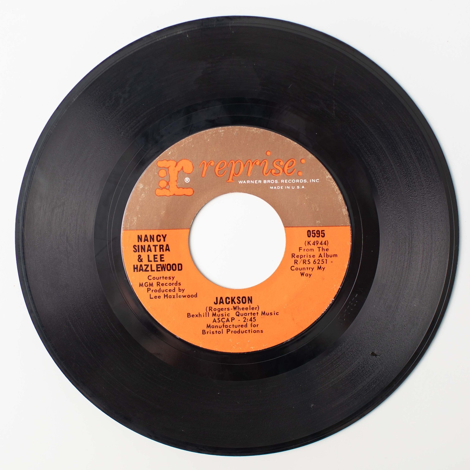 Nancy Sinatra & Lee Hazlewood Jackson / You Only Live Twice Vinyl 45 Record