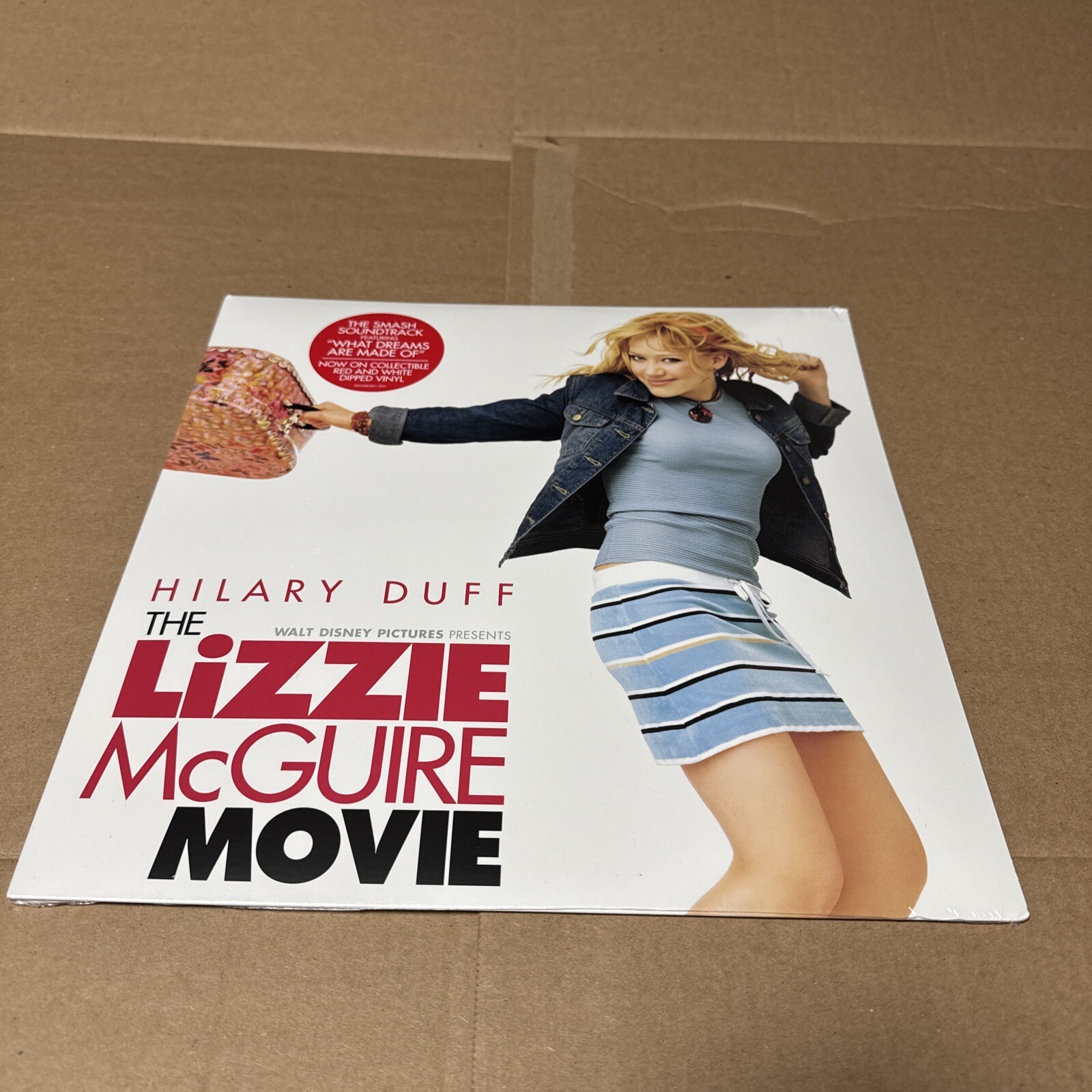 Hilary Duff – The Lizzie McGuire Movie Red and White Dipped Vinyl LP NEW SEALED