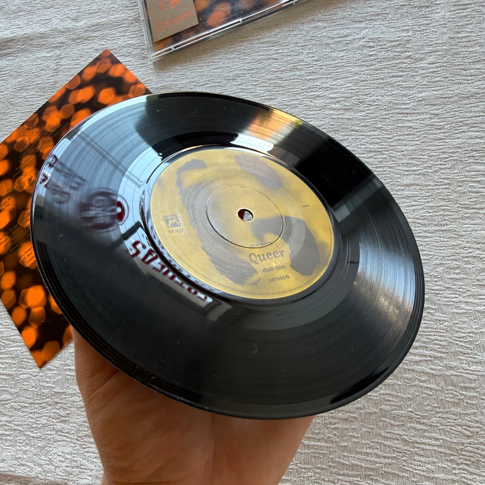 Garbage Queer 7” Vinyl SX1237 1995 UK Mushroom Numbered w/ Case Insert Rare
