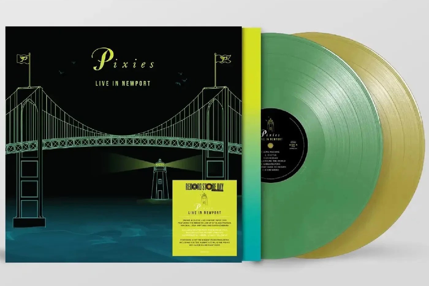 Pixies Live In Newport Double Vinyl LP Colored Green Yellow RSD 2026