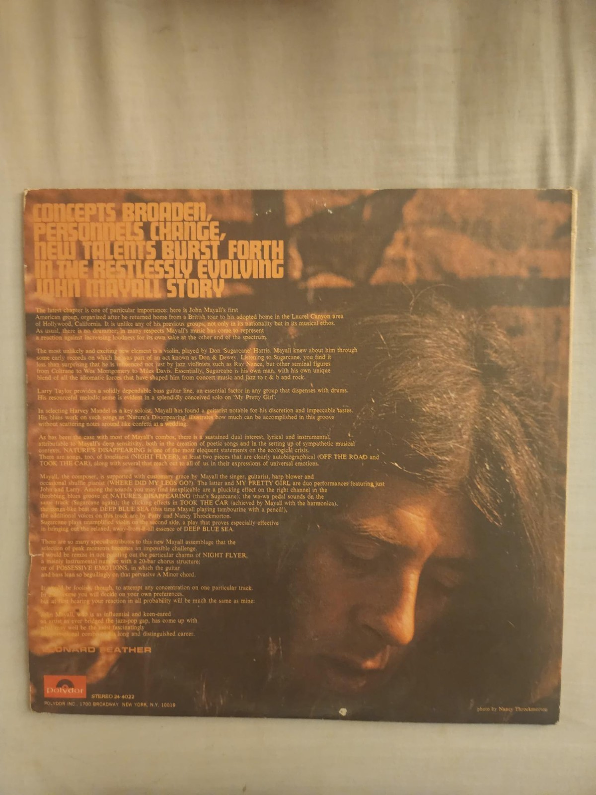 John Mayall USA Union LP 1970 24-4022 Excellent Condition-Very Nice!