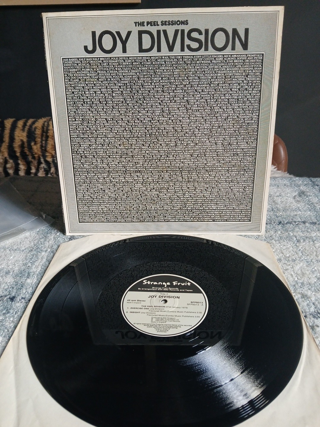 Joy Division -The Peel Sessions – Textured Sleeve SFPS013 – 1st Press 1986 EX/EX