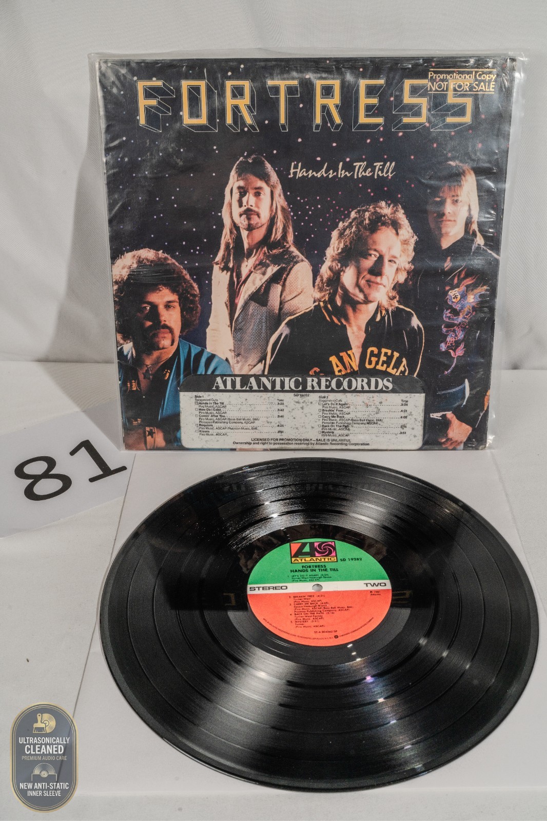 Fortress Hands In The Till LP Promo VG+ TML-M Mastered SRC Press 1981 AOR Rare