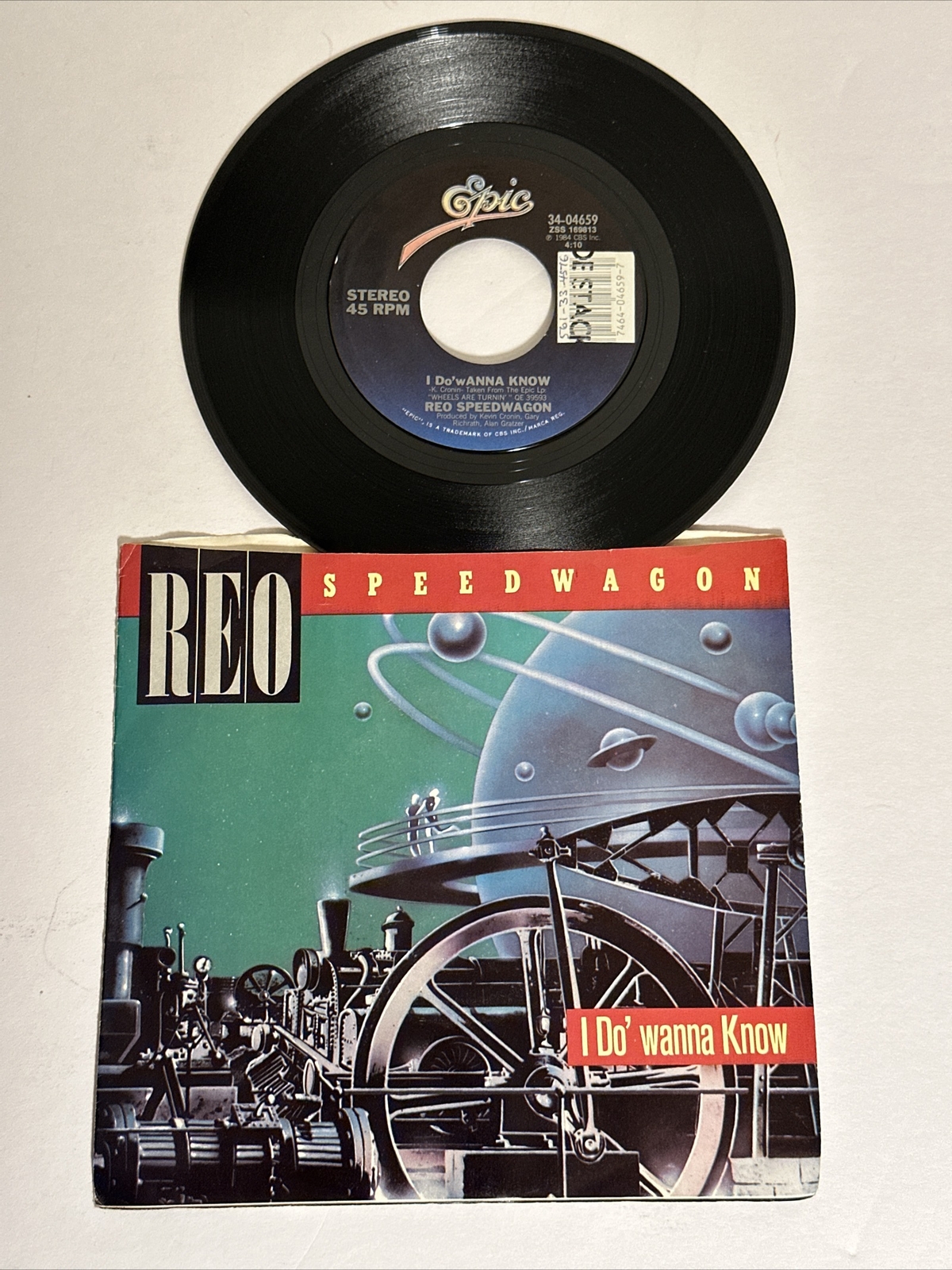 REO Speedwagon – I Do Wanna Know / Rock ‘N Roll Star 7″ Vinyl 45 NM Tested 1984