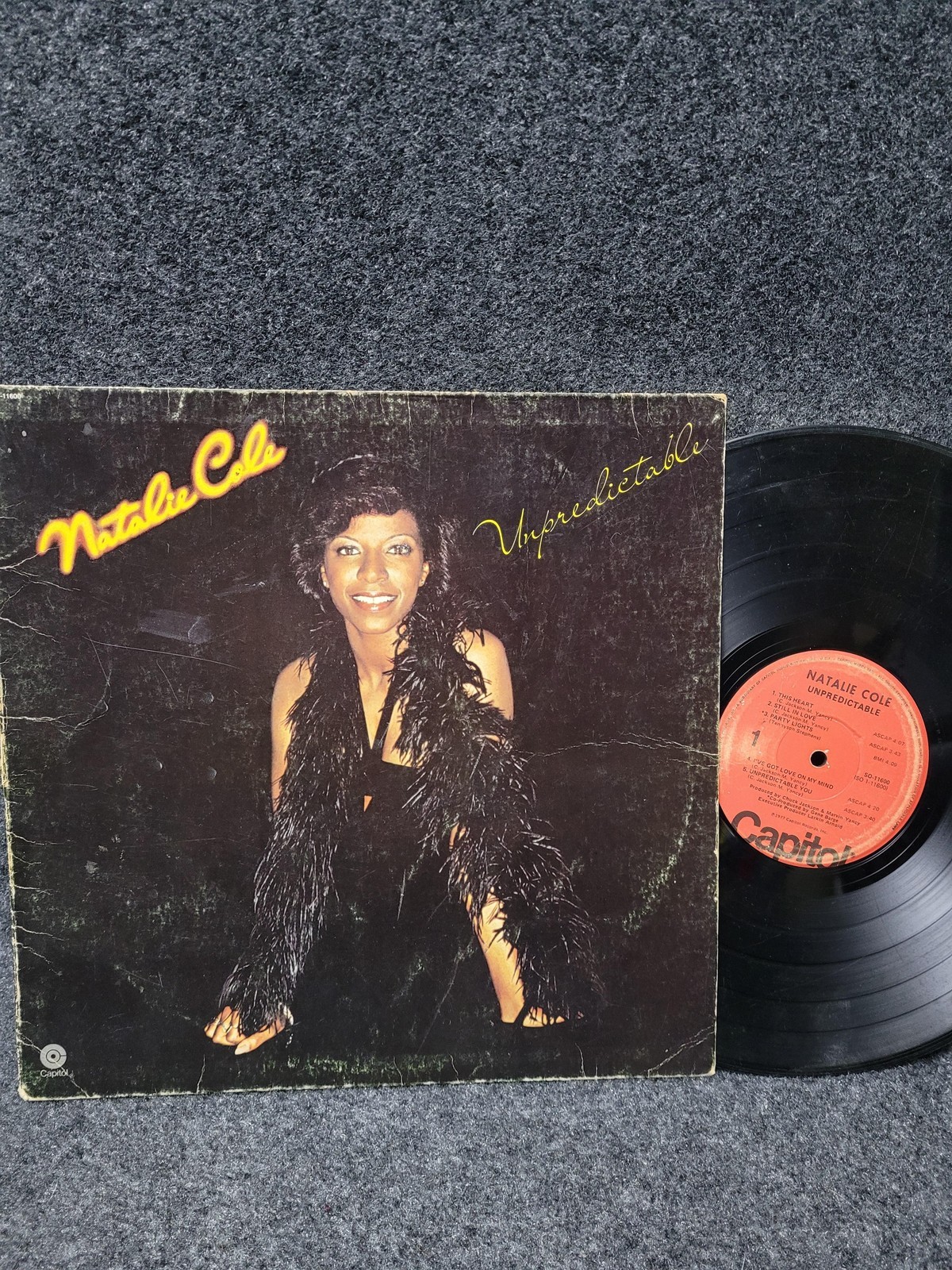 Vintage Natalie Cole Unpredictable 12″ Black Vinyl LP 1977 Capitol R&B Soul