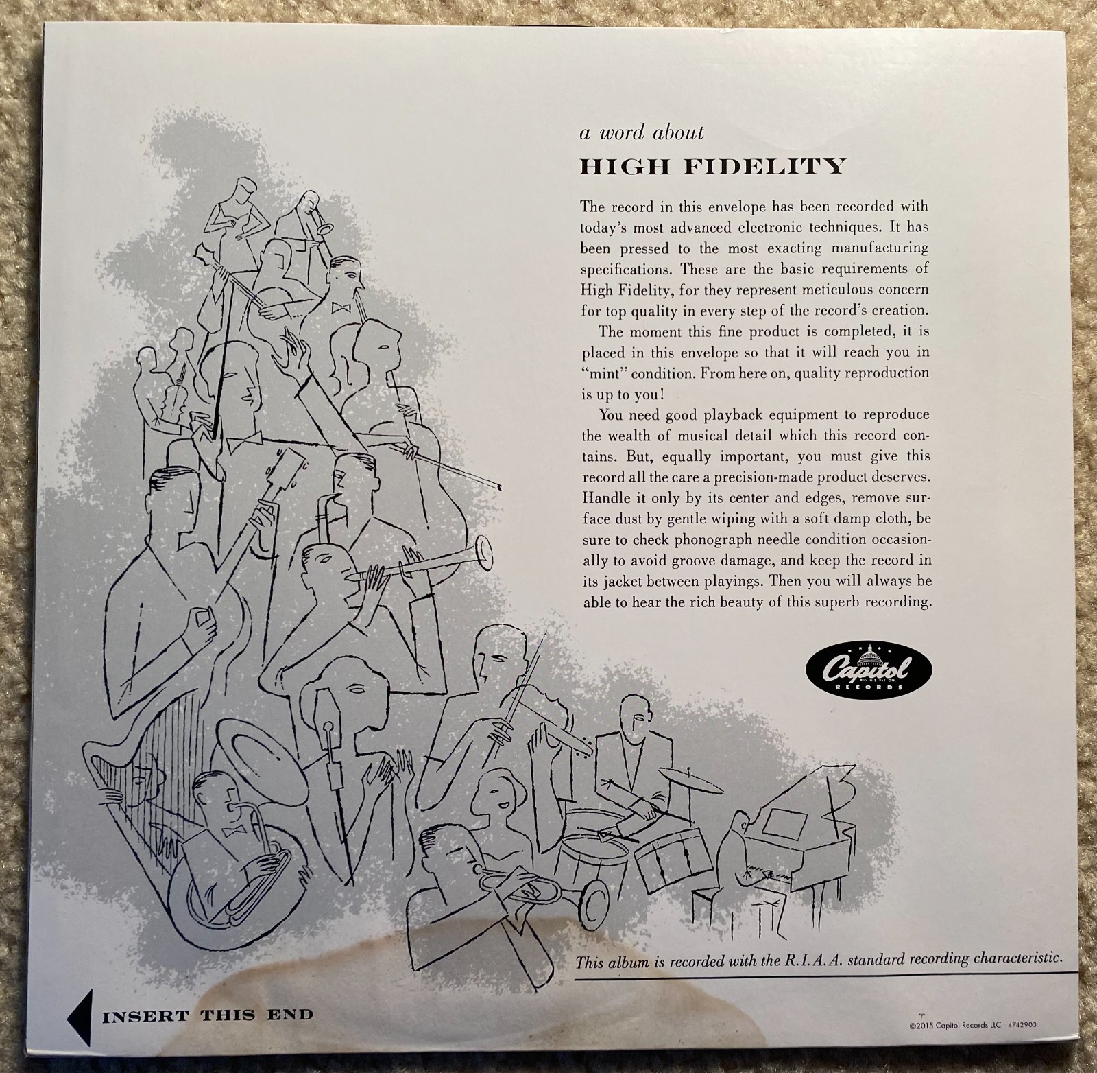 Frank Sinatra 10″ Record “Swing Easy” 1954 Capitol # H-528 VG / VG- Played