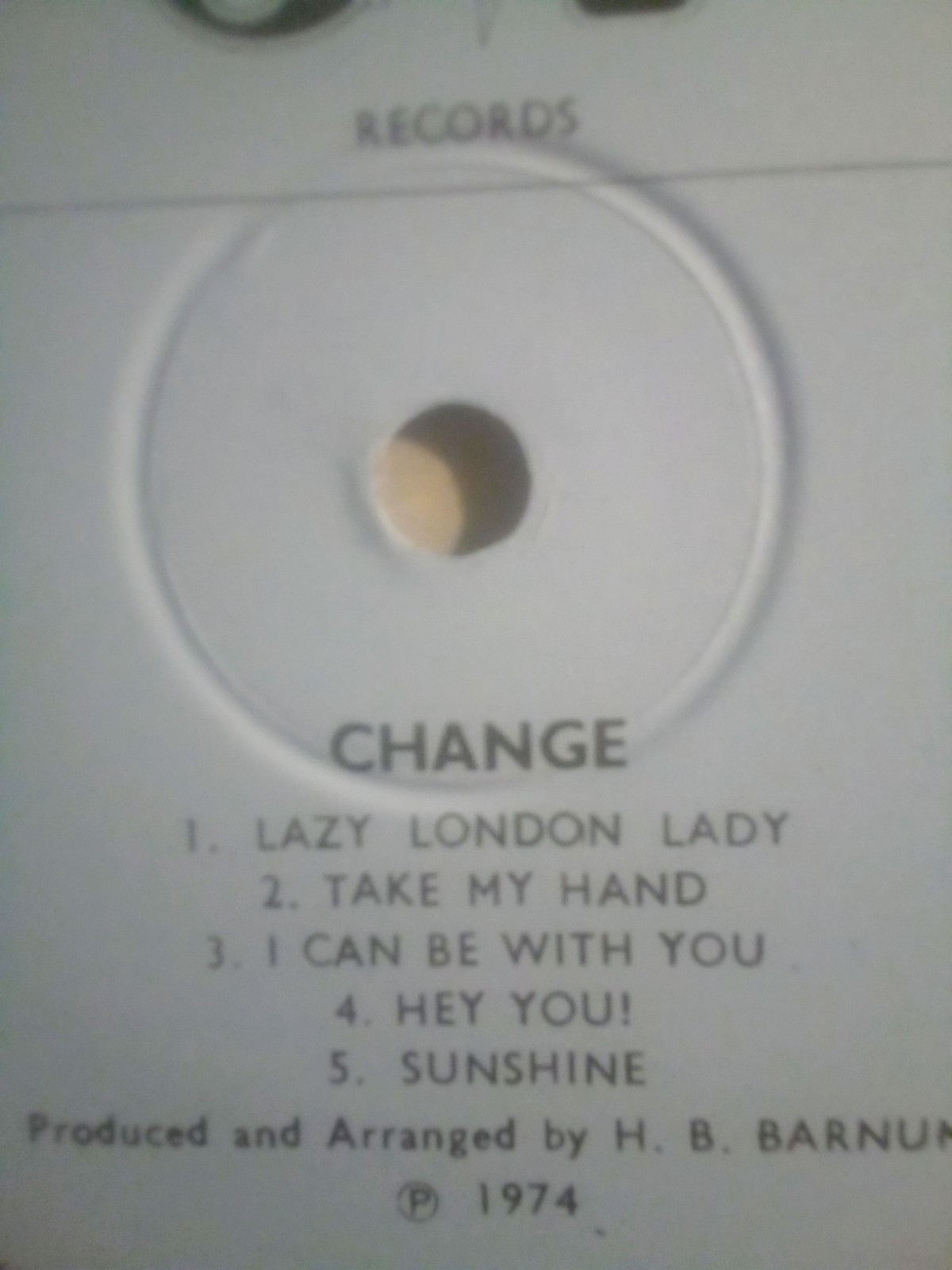 RARE PRIVATE 70’S UK POP ROCK ” CHANGE ” EX ORG 100 MADE? LP LOOK