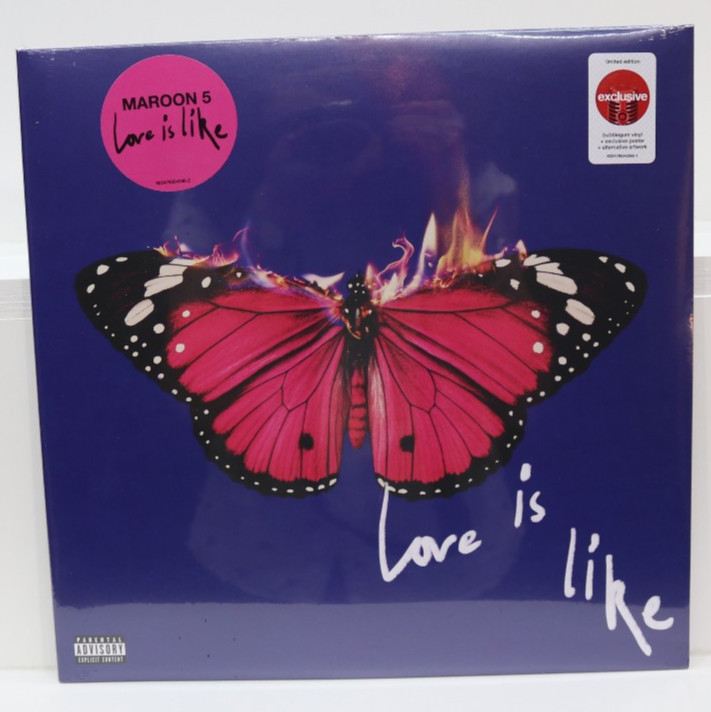 Maroon 5 Love Is Like Limited Bubblegum Pink Color + Poster Vinyl (91841)
