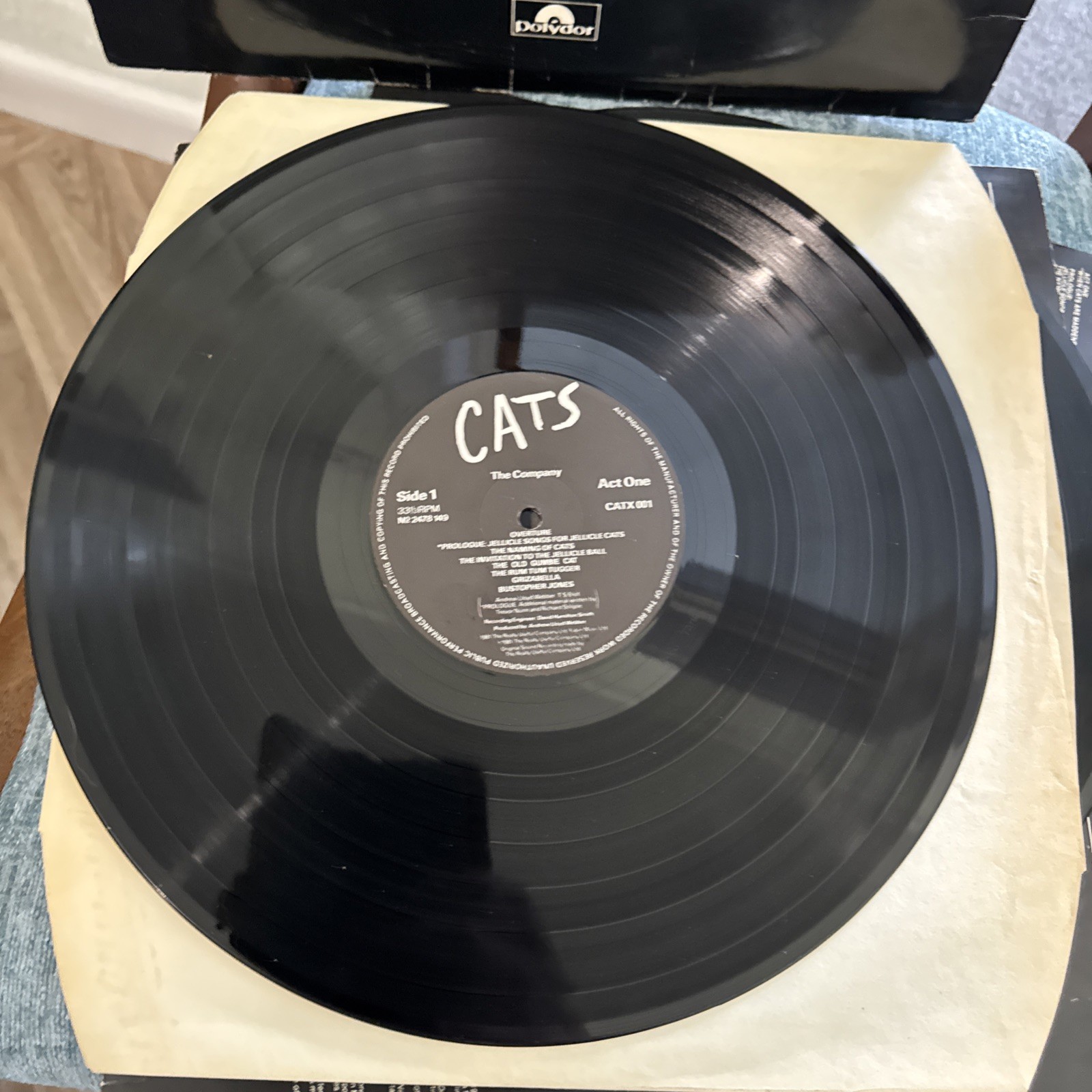 Andrew Lloyd Webber Cats 1981 Gatefold Double LP Vinyl Record CATx 001