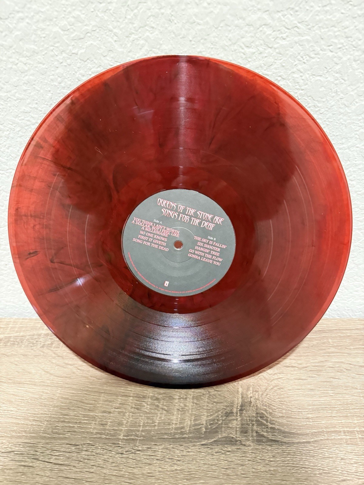 Songs for the Deaf by Queens of the Stone Age (2019 Reissue) Red/Black Marble