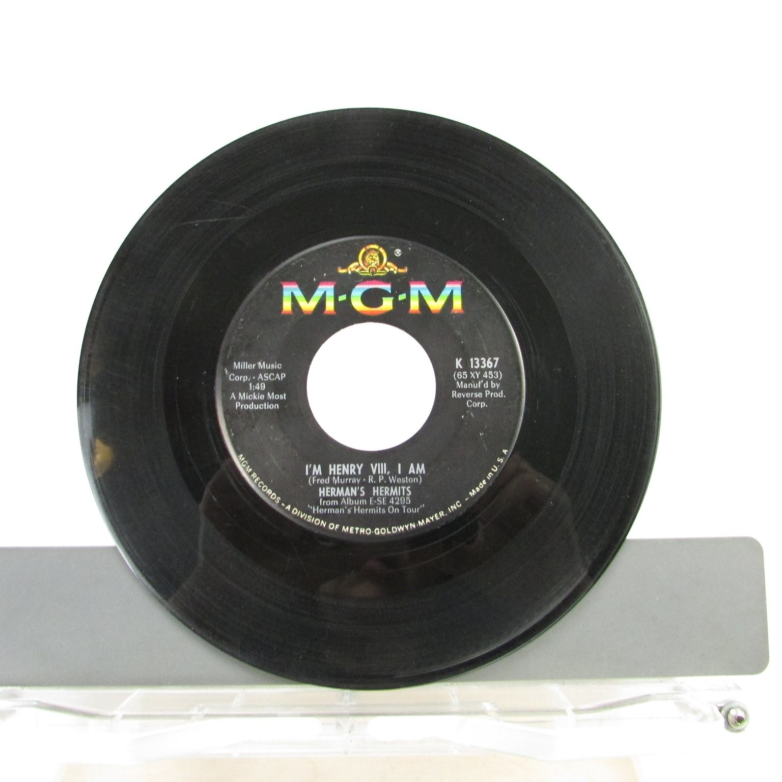 Herman’s Hermits – I’m Henry VIII I Am 7″ Single 1965 MGM Pop Rock 45 RPM