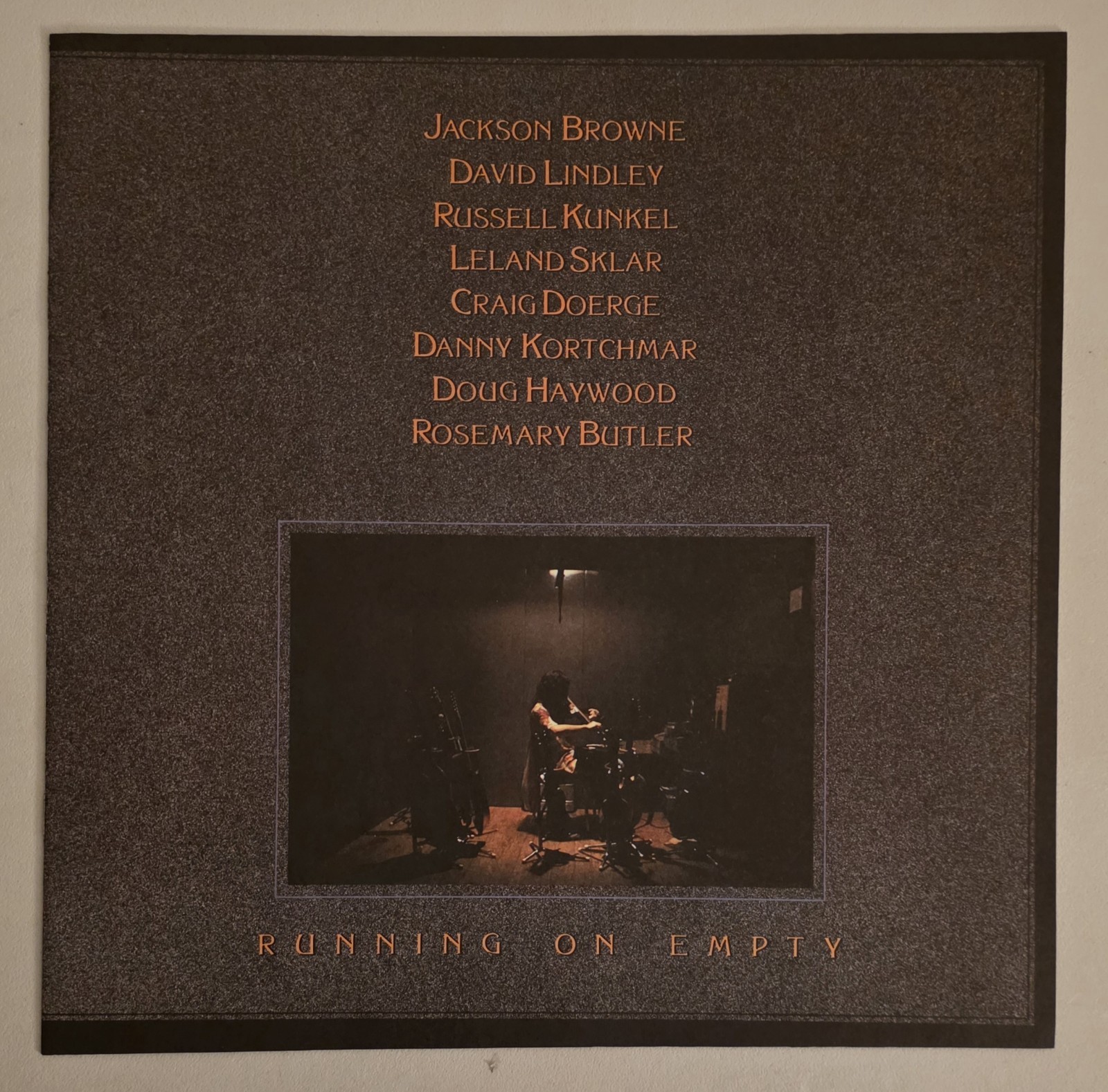 Jackson Browne Running On Empty Vintage Vinyl LP Record VG+ W/ Booklet, Insert