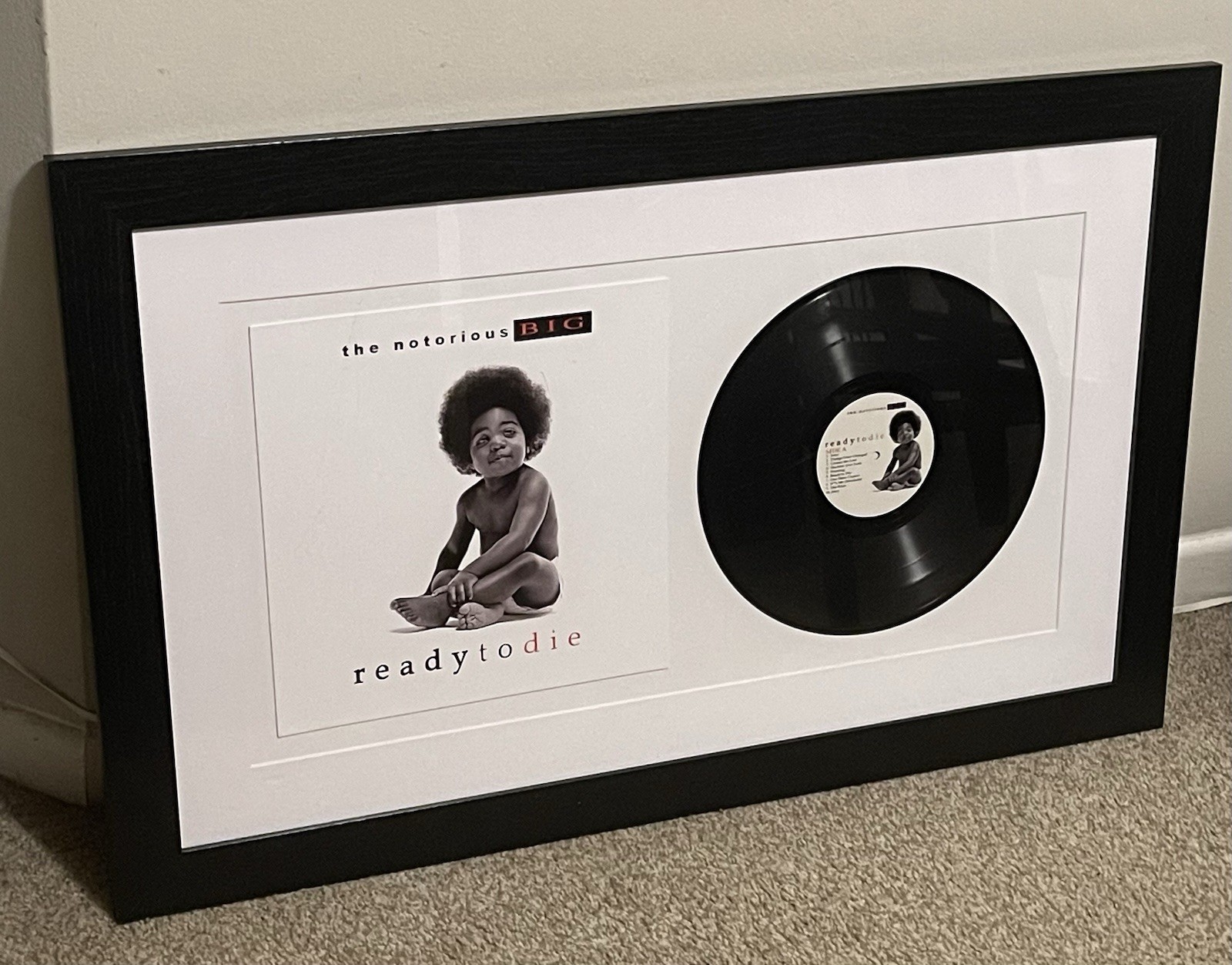 The Notorious BIG Ready To Die Vinyl Framed Picture