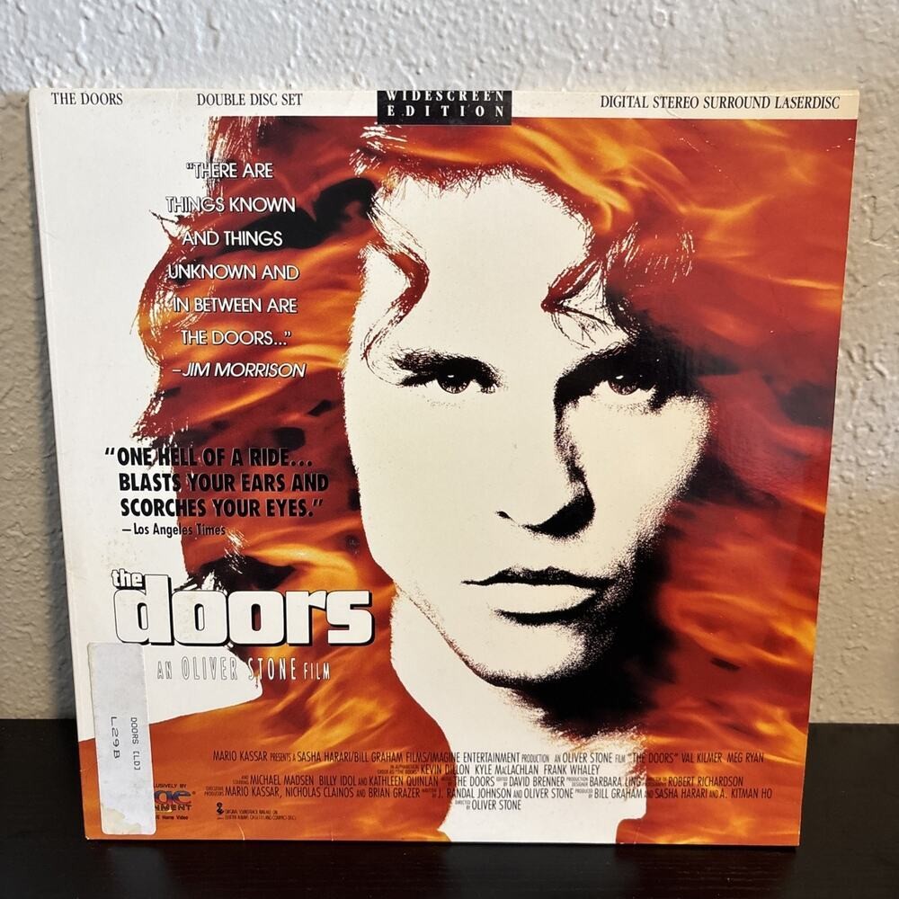 The Doors Widescreen Edition 2-Disc Laserdisc Set – Val Kilmer – Oliver Stone