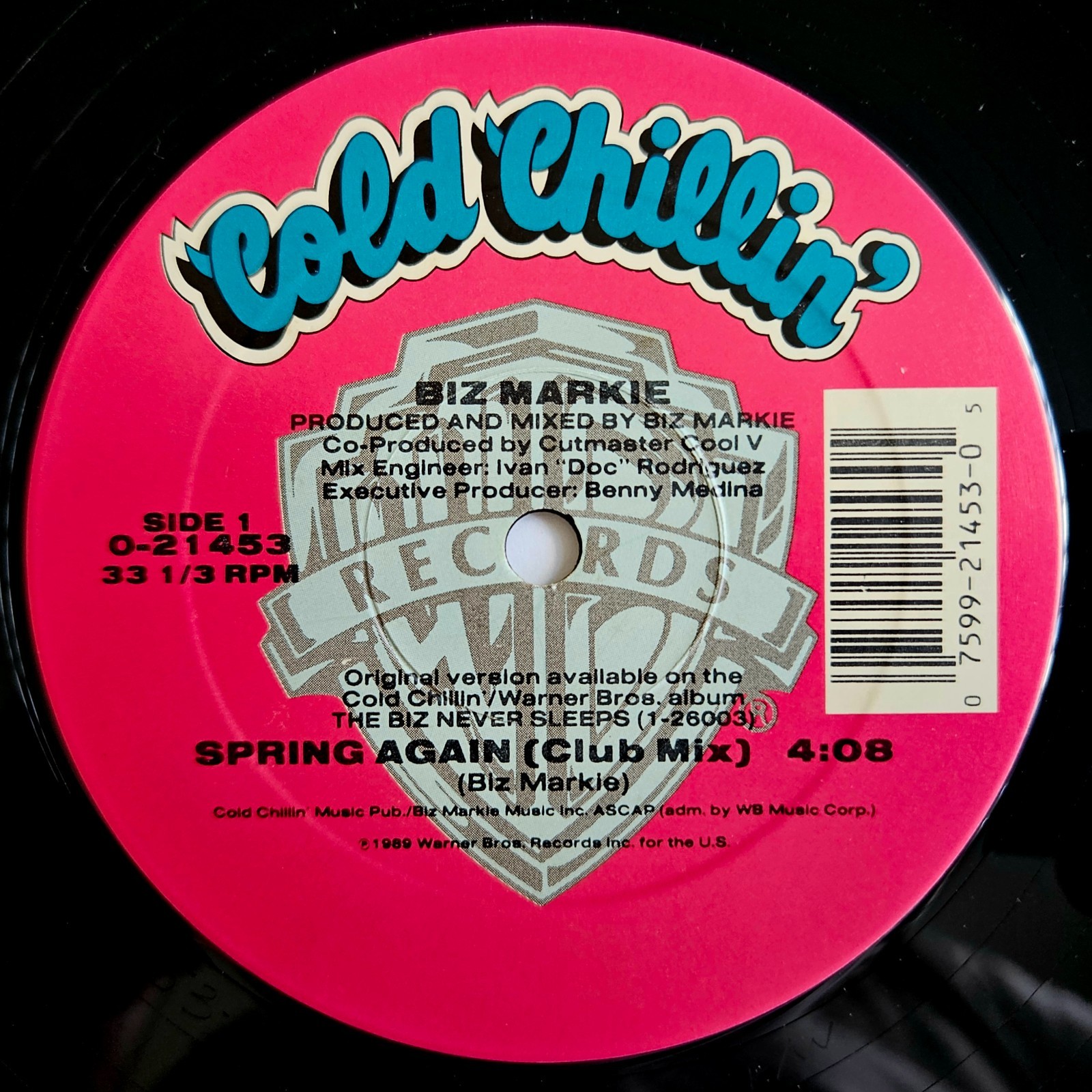 1989 – BIZ MARKIE – SPRING AGAIN – COLD CHILLIN’ ORIGINAL PRESSING IN SHRINK