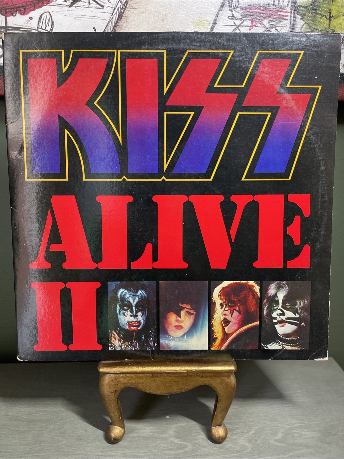 KISS ALIVE II NBLP-7076-2-11.98 CASABLANCA RECORD & FILMWORKS 1977 & Poster book