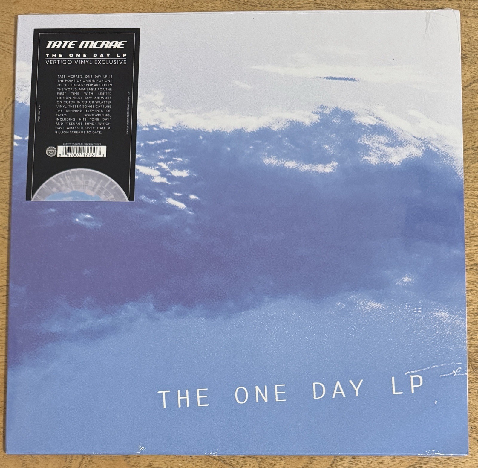 IN HAND – Tate McRae Vertigo Vinyl The One Day NUMBERED EDITION /2000 BRAND NEW