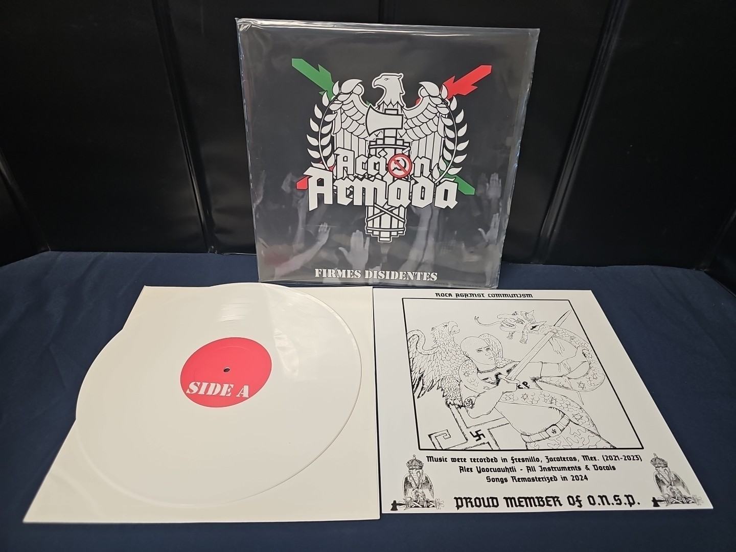 ACCION ARMADA – FIRMES DISIDENTES – WHITE VINYL RECORD # 48/100 RARE🔥🔥