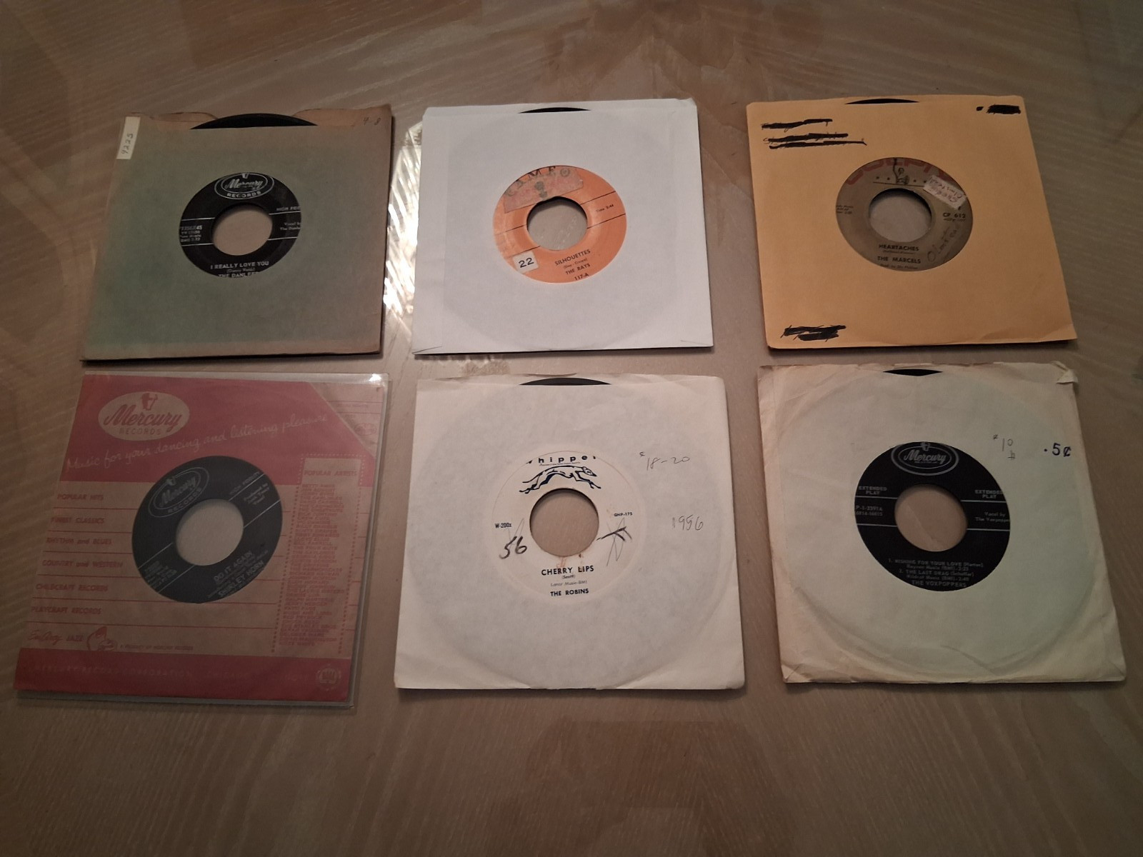 168 Original 45 PM R & B, Doo Wop Related Rock, Country 1950’s 1960’s Records