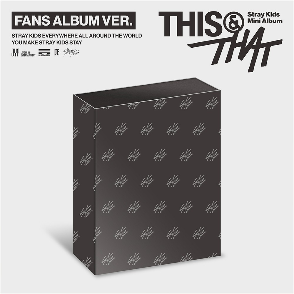 STRAY KIDS THIS & THAT Mini Album FANS Ver/QR+24Sticker+Photo Card Set+POB+GIFT