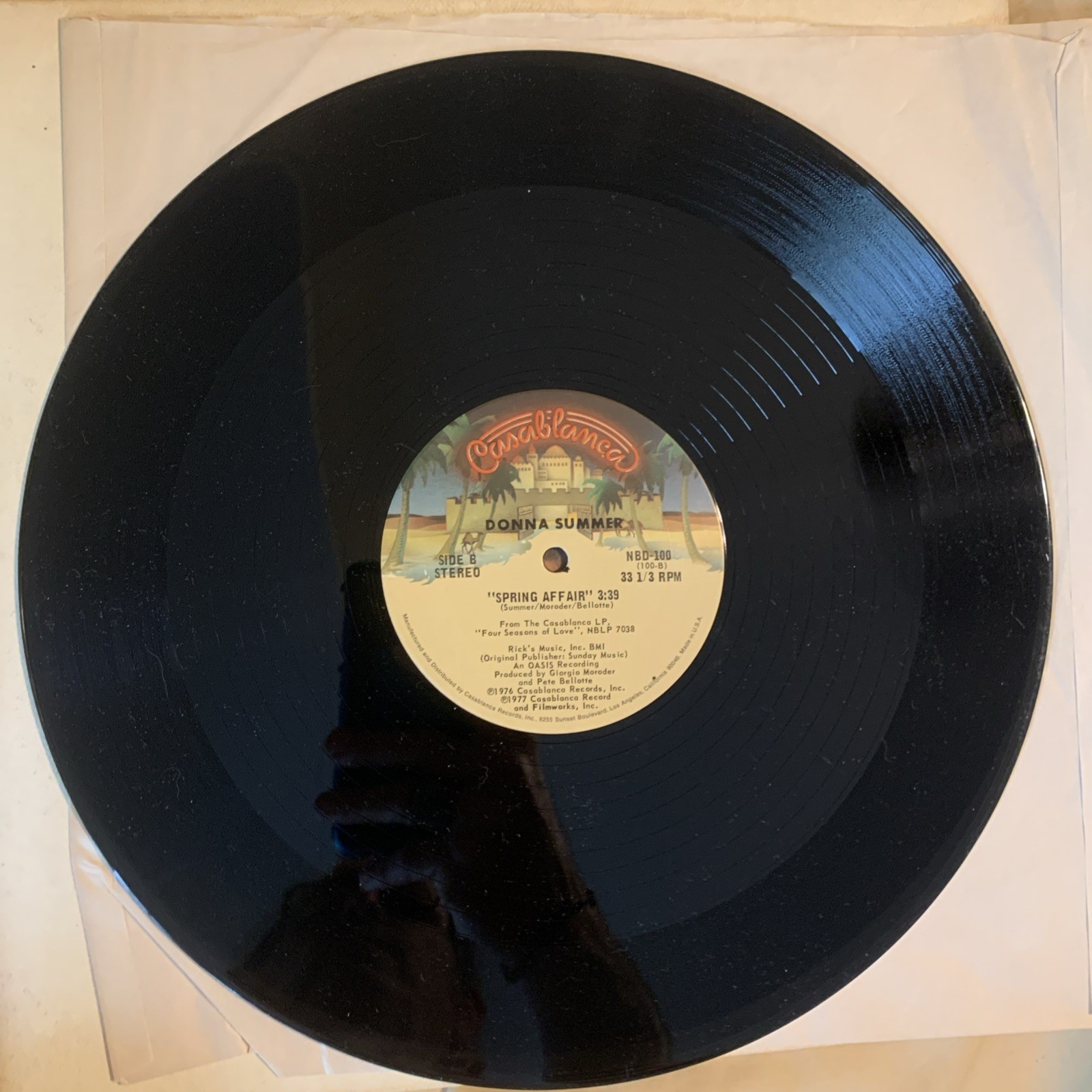 Donna Summer Winter Melody 12” Single Vinyl Record Album