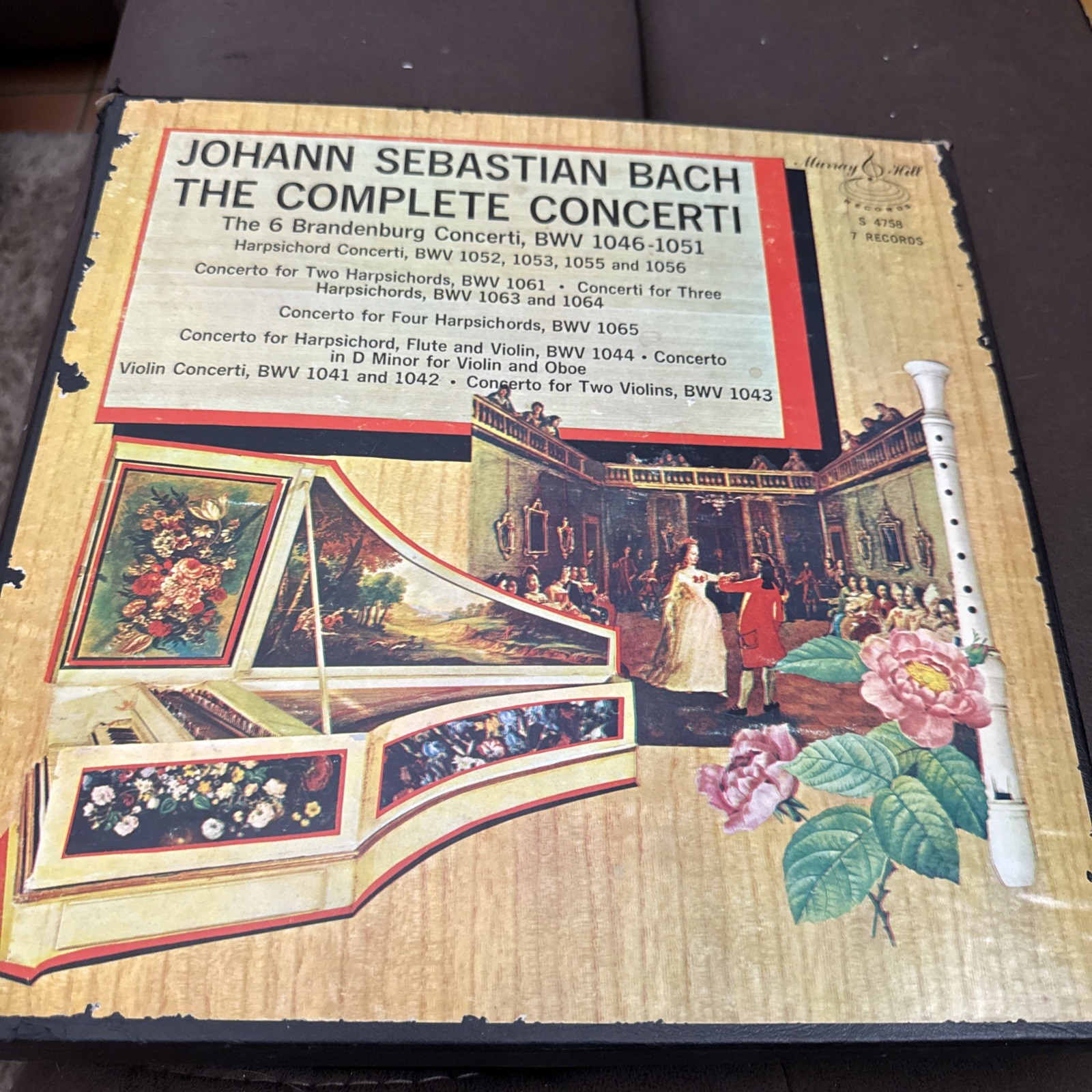 Johann Sebastian Bach The Complete Concerti 7 Vinyl records 1972 Rare Vintage