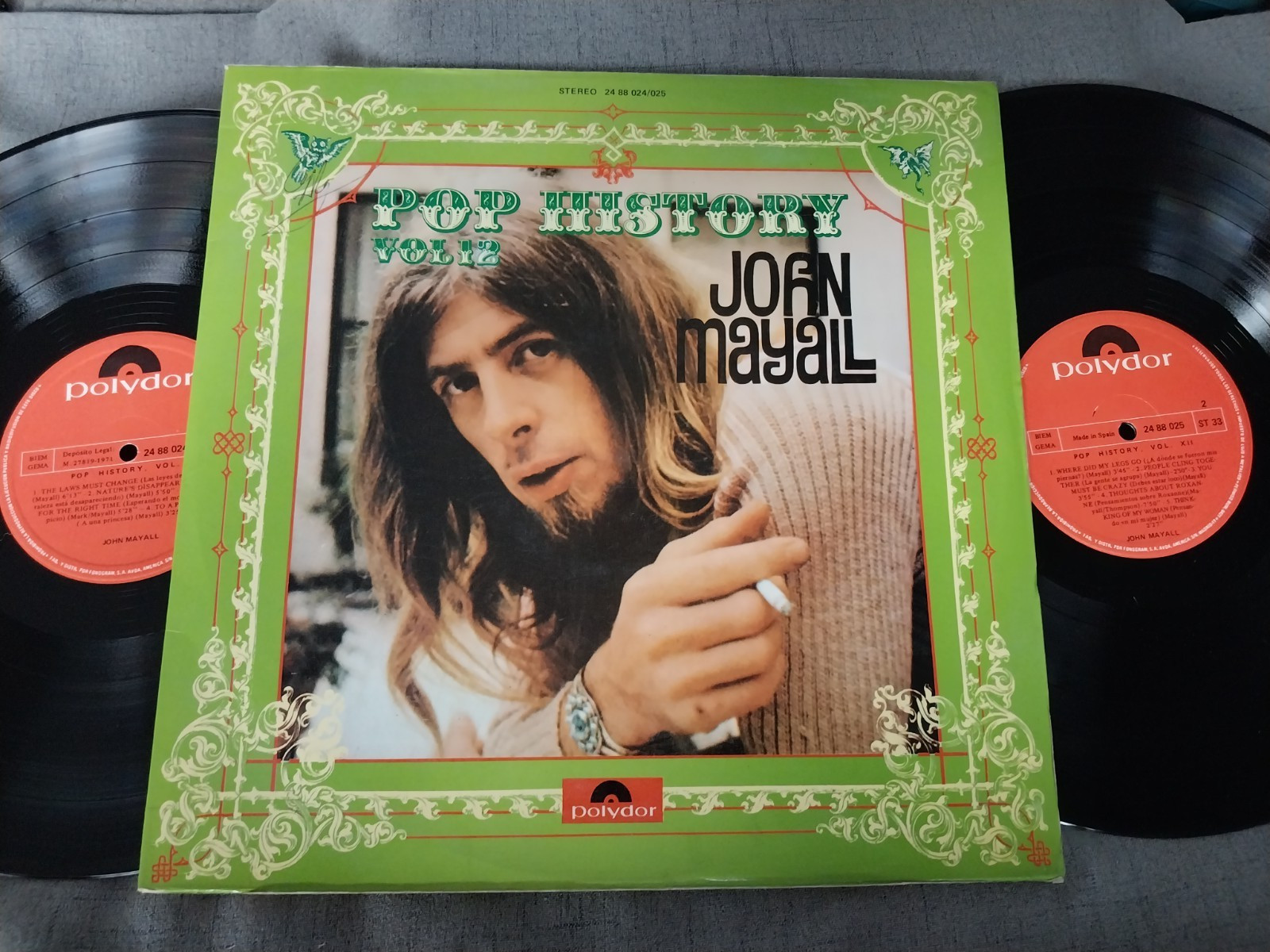 JOHN MAYALL -Pop History Vol. 12, double 2 vinyl LP set, made in Spain, gatefold