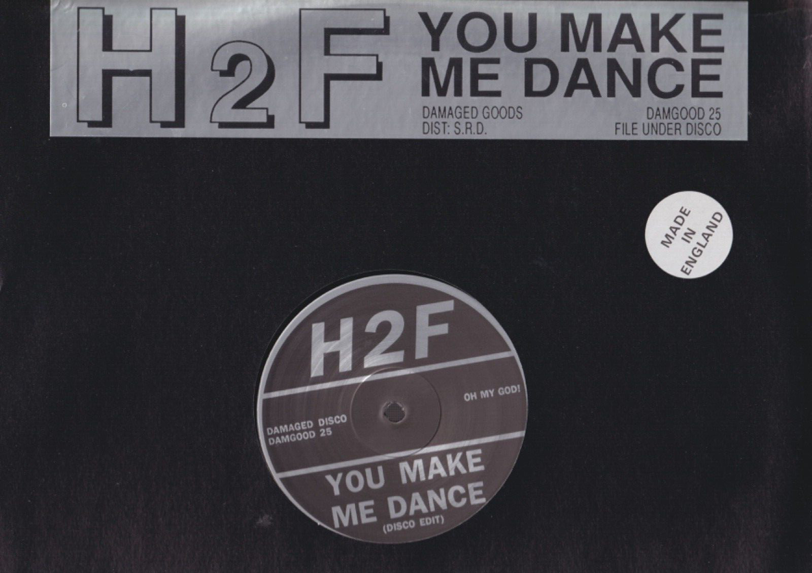 h2f you make me dance 12″ uk one sided billy childish & Steve turner mudhonay
