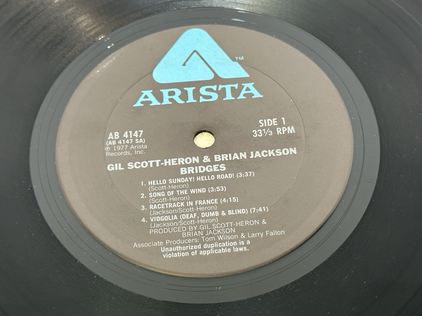 Gil Scott-Heron & Brian Jackson – Bridges – 1977 USA Vinyl LP w/ Inner – AB 4147