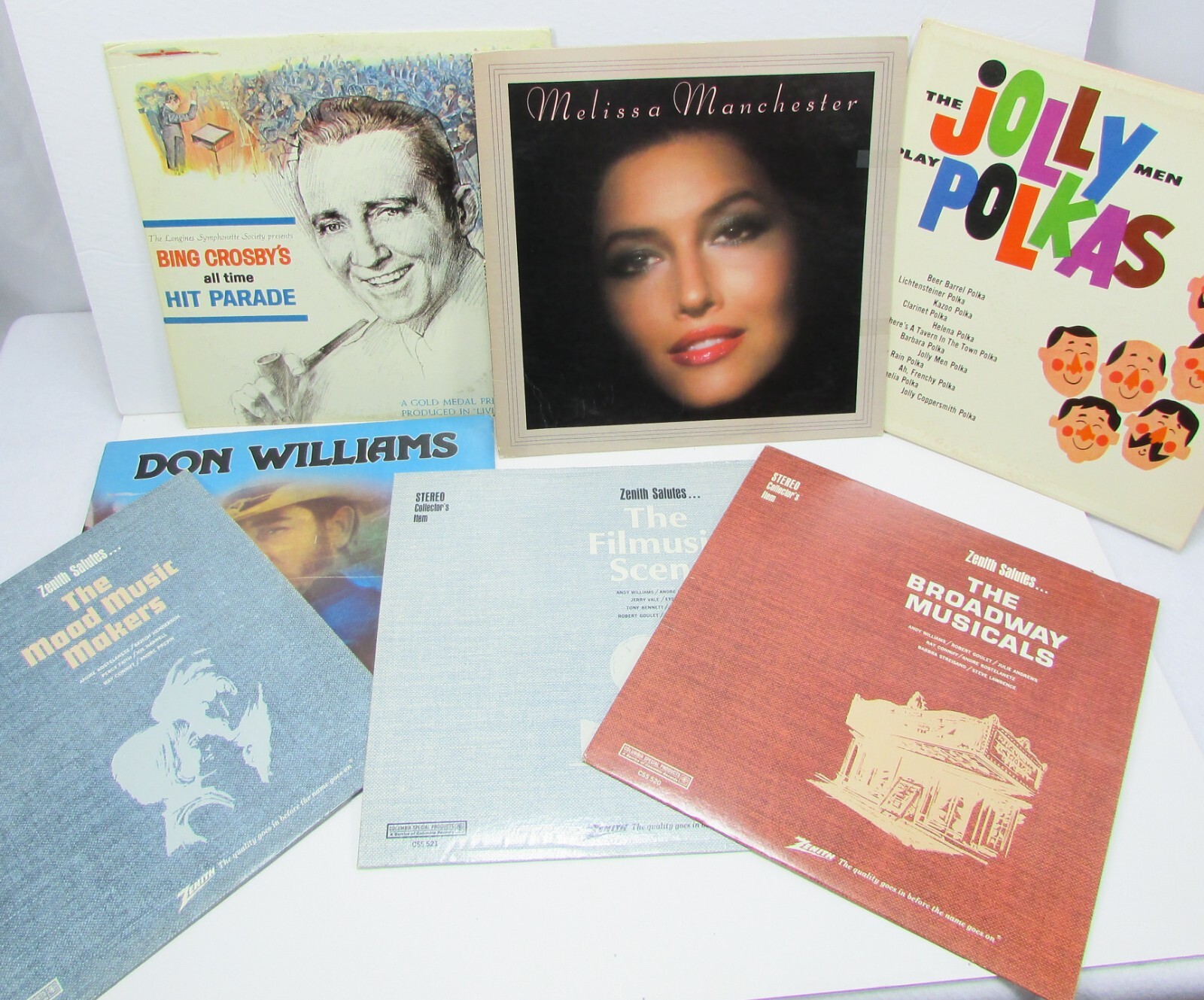 Assorted Cardboard Record Album Covers NO RECORDS Set of 7