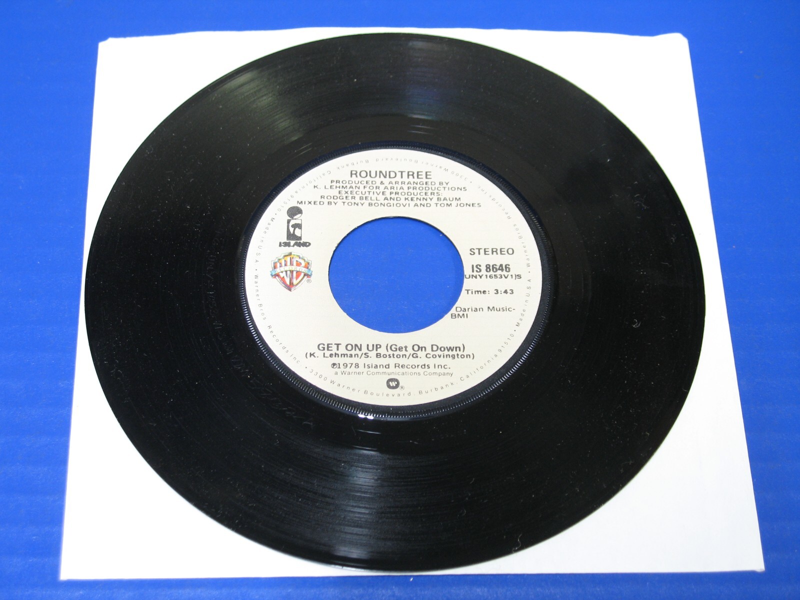 ROUNDTREE – Get On Up (Get On Down) / Manhattan – 70s Funk Soul 45 VG+ VINYL