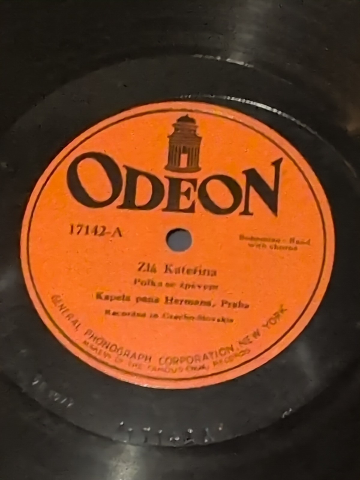 78 RPM Odeon Okeh Lot Of 9 17002-17283 Polka Czech Pochod Double Sided