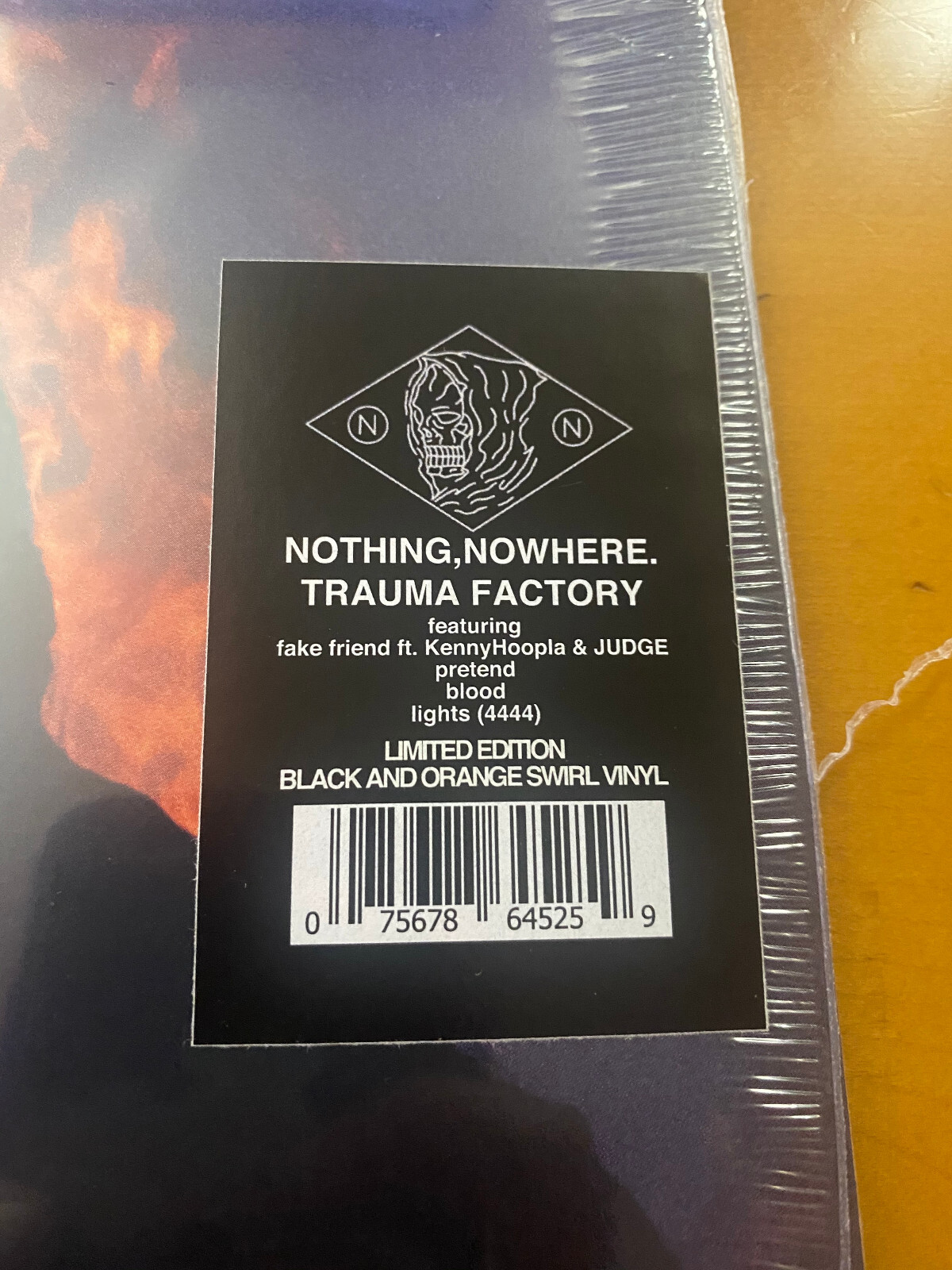 Nothing, Nowhere. – Trauma Factory / Limited Black & Orange Swirl Vinyl SEALED