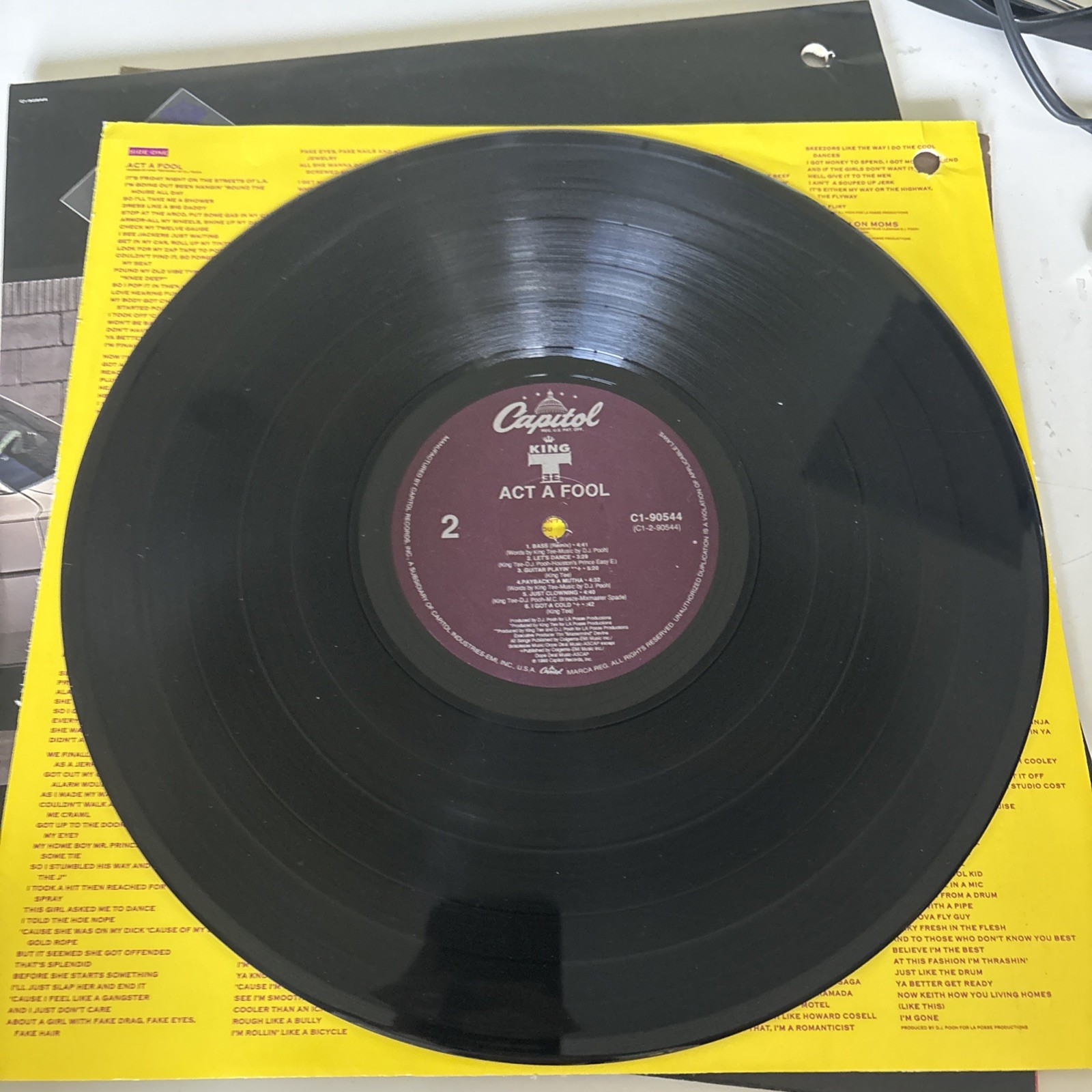 KING T ACT A FOOL VINYL VG++