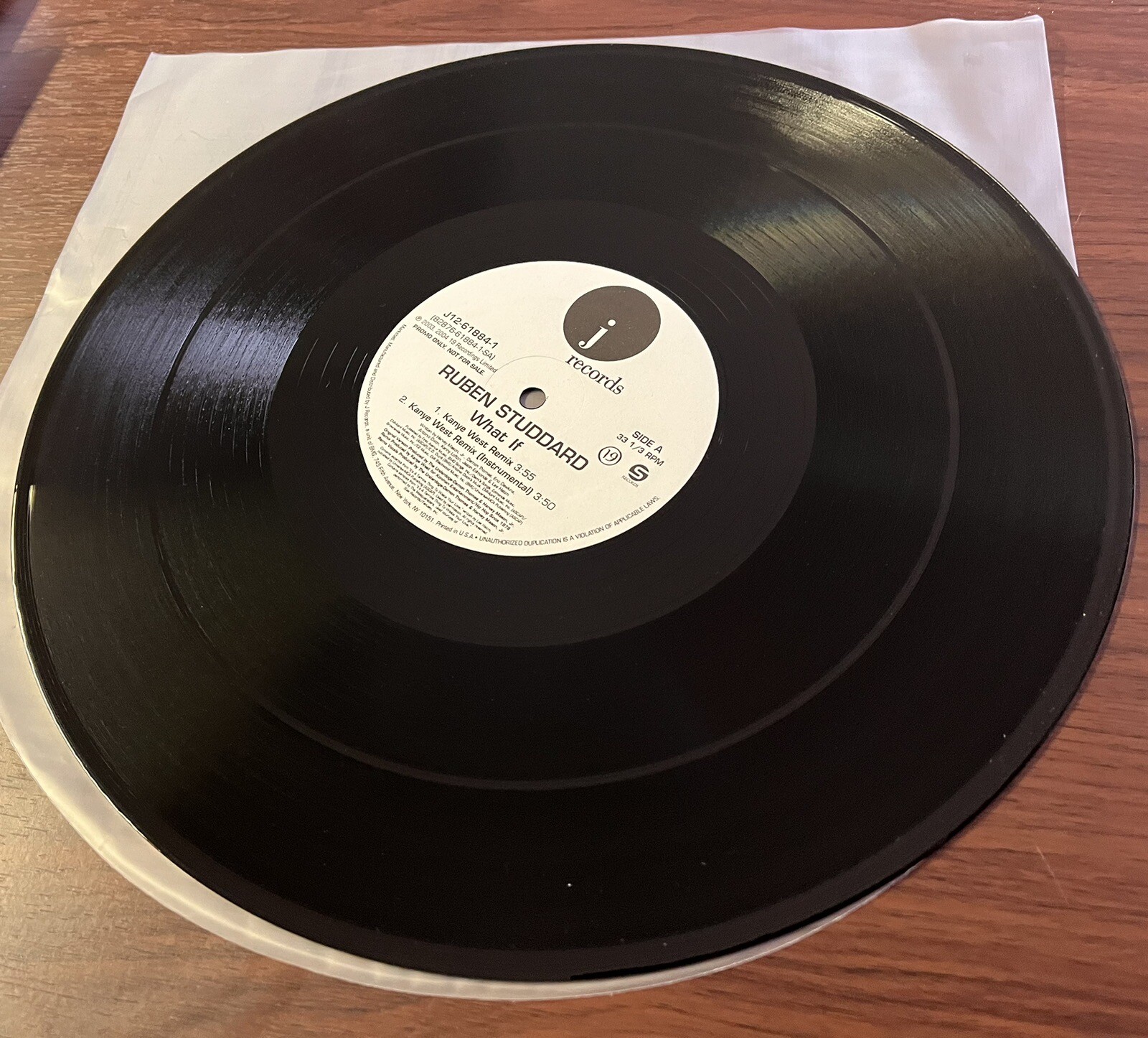 Ruben Studdard, “What If”, 12″ Used Vinyl, J Records, 2003, 2004 J Records