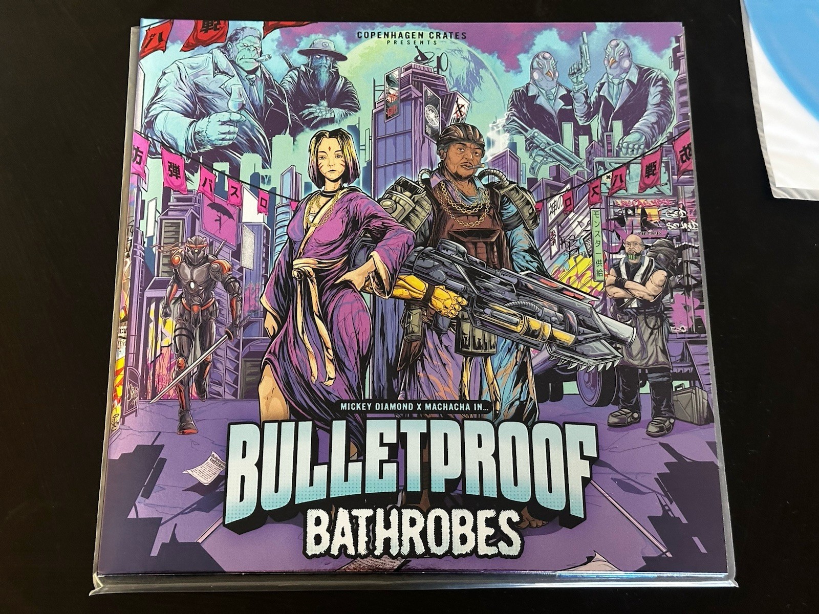 MICKEY DIAMOND X Machacha – Bulletproof Bathrobes Blue Vinyl Copenhagen Crates