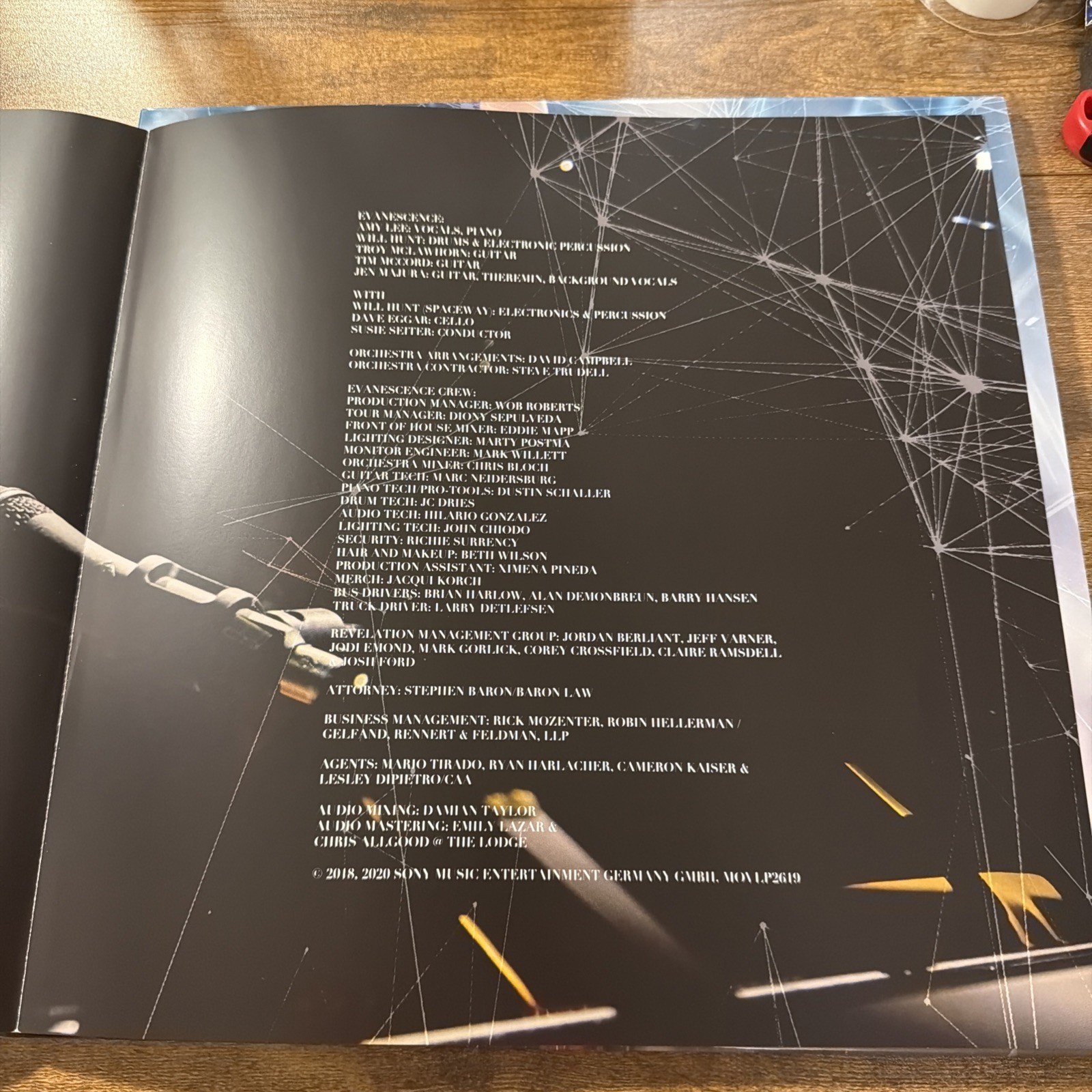 EVANESCENCE SYNTHESIS LIVE VINYL RECORD LIMITED TO 2000 NUMBERED EDITION RED