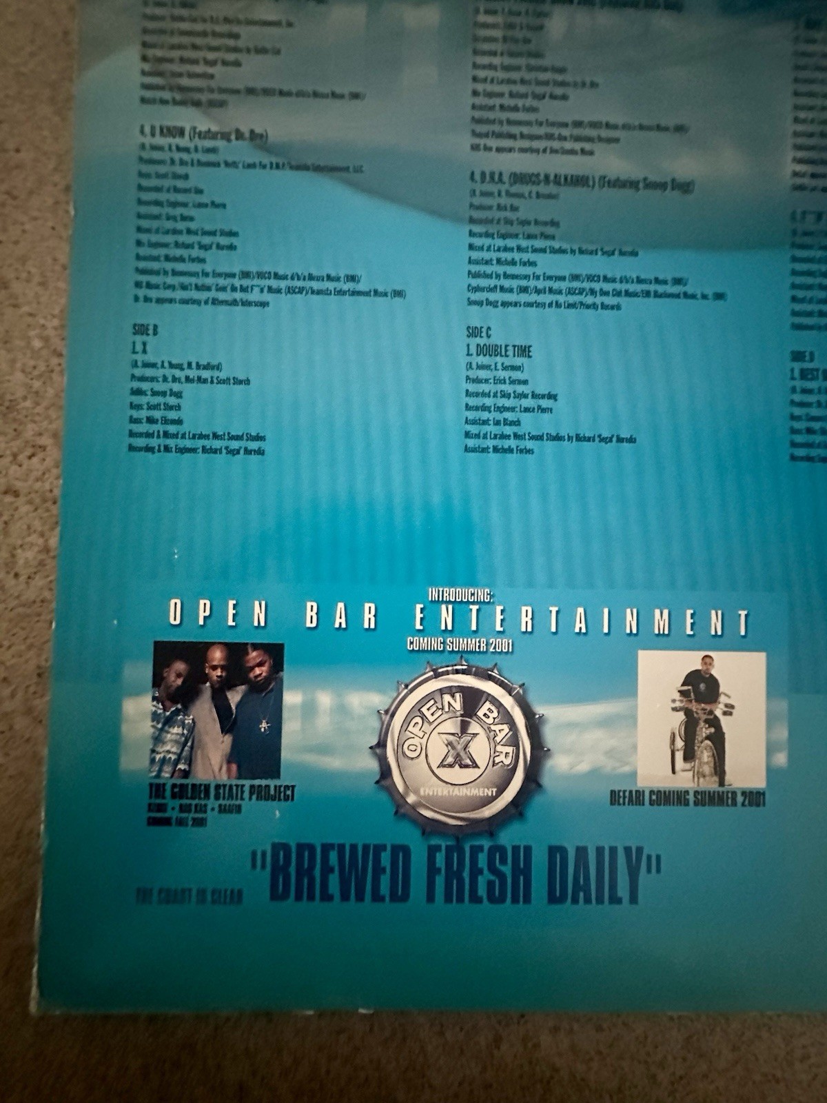Xzibit – Restless 2LP Vinyl Record 2000 Ex./Ex. Dre Eminem KRS Snoop Nate Dogg
