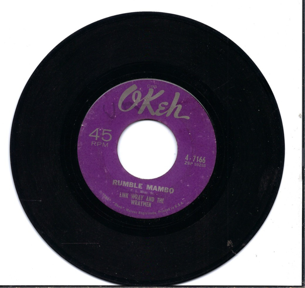 Link Wray/Red Saunders-Rumble Mambo-Hambone-45 RPM-1963 Vintage