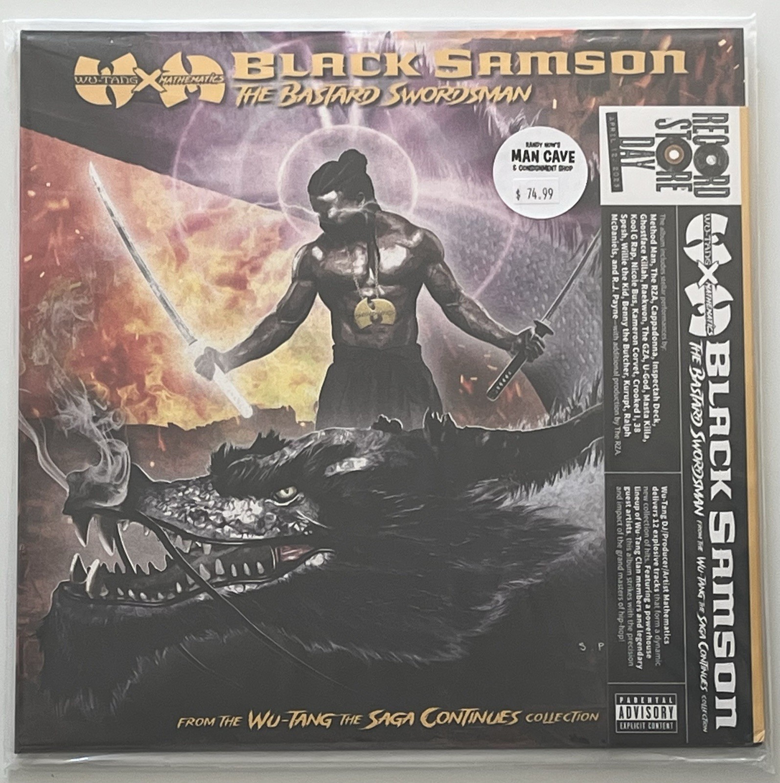 Wu-Tang Clan Mathematics Black Samson The Bastard Swordsman RSD 2025 #2854