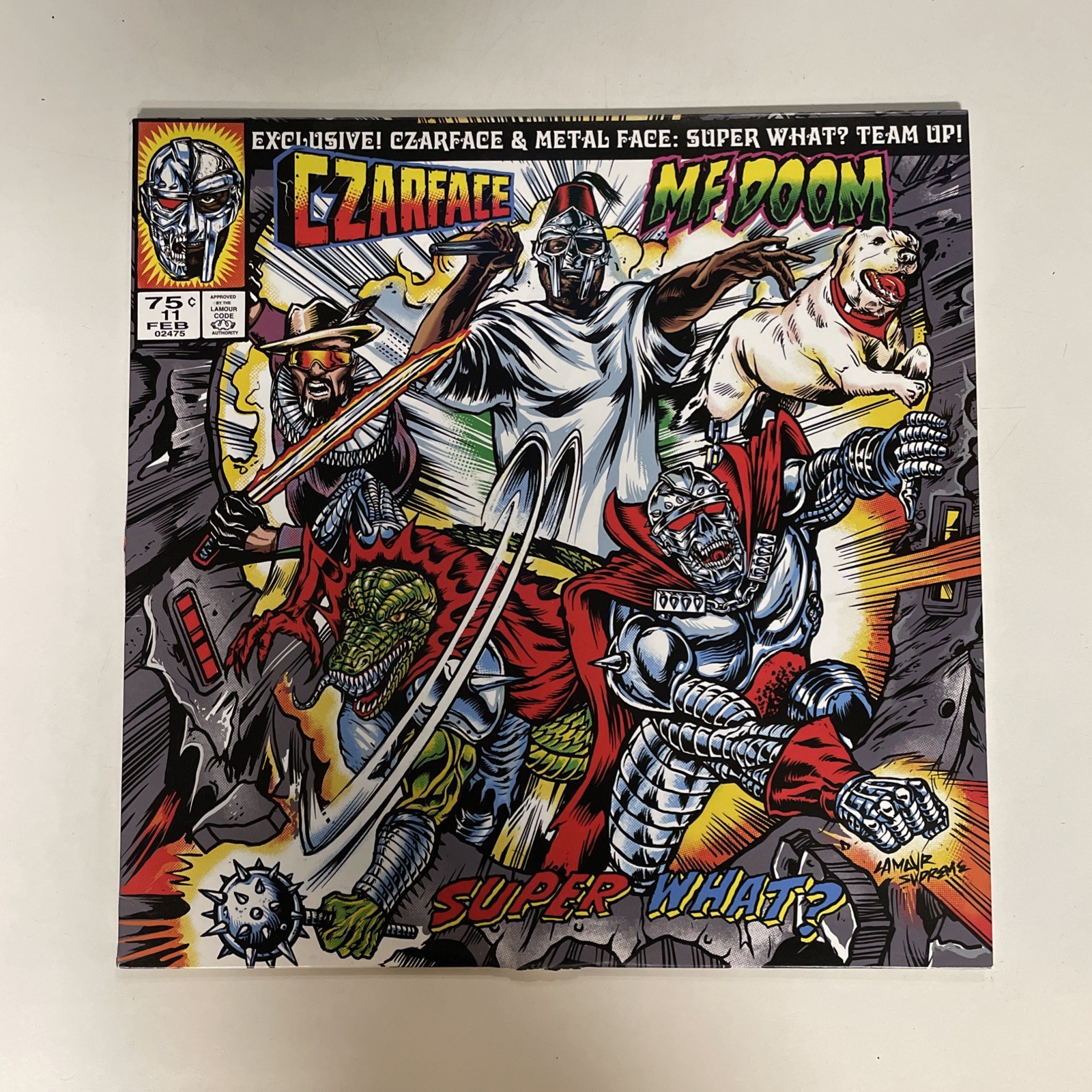 Czarface MF Doom Super What Exclusive Sunburst White Orange Colored Vinyl LP