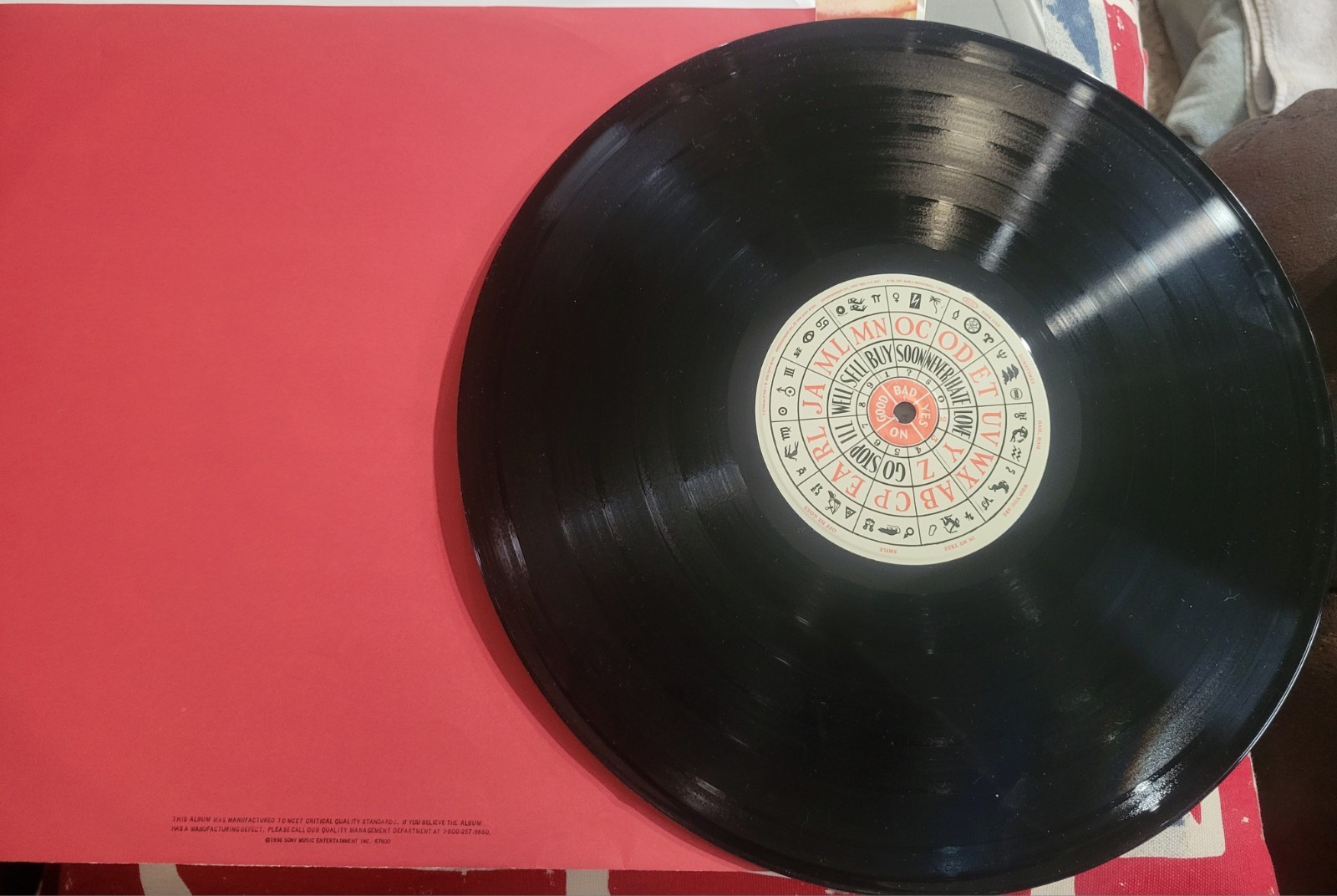 PEARL JAM NO CODE ORIGINAL 1996 SONY VINYL LP ALBUM E 67500 INSERTS RARE EPIC