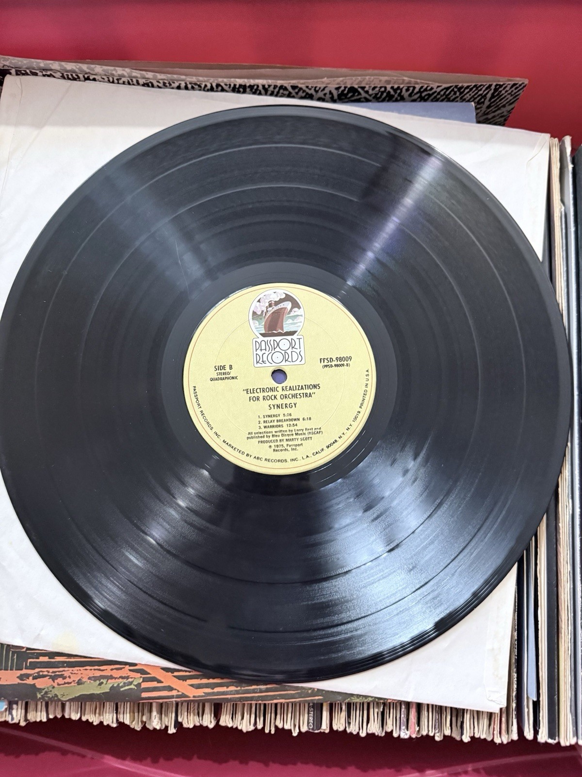 Synergy/Electronic Realizations For Rock Orchestra/1975/CLEAR Vinyl,LP,Album/ EX