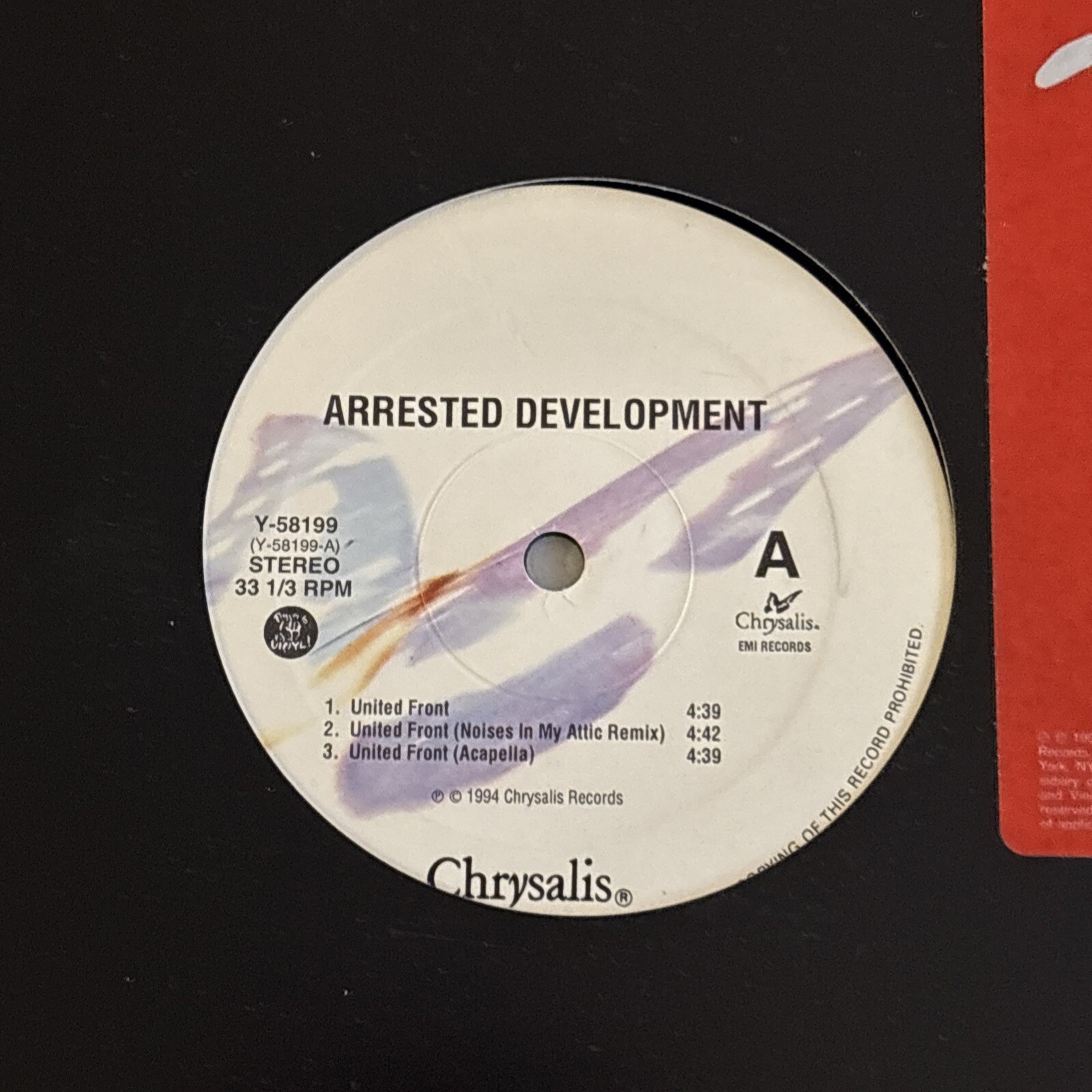 ARRESTED DEVELOPMENT – UNITED FRONT / SOUTHERN FRIED FUNK 12″ SINGLE 5 Mixes VG+