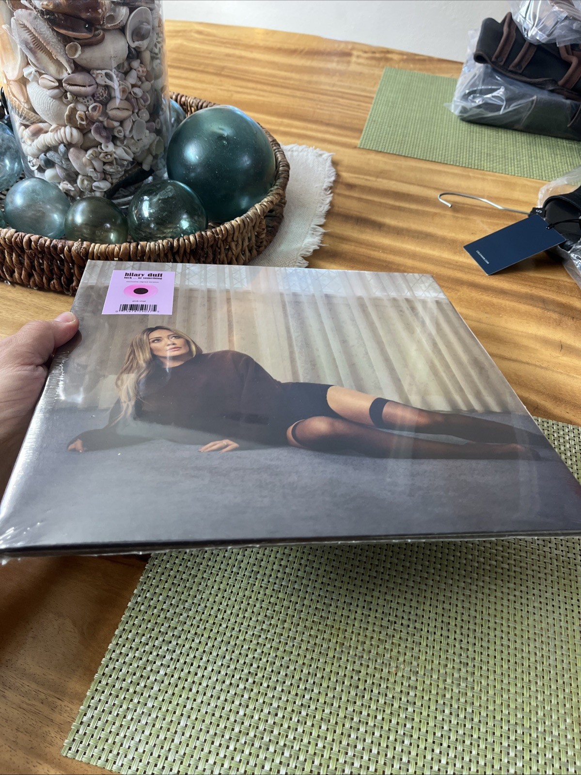 Hilary Duff | Luck Or Something | Signed Art Card Pink Vinyl LP Limited Edition