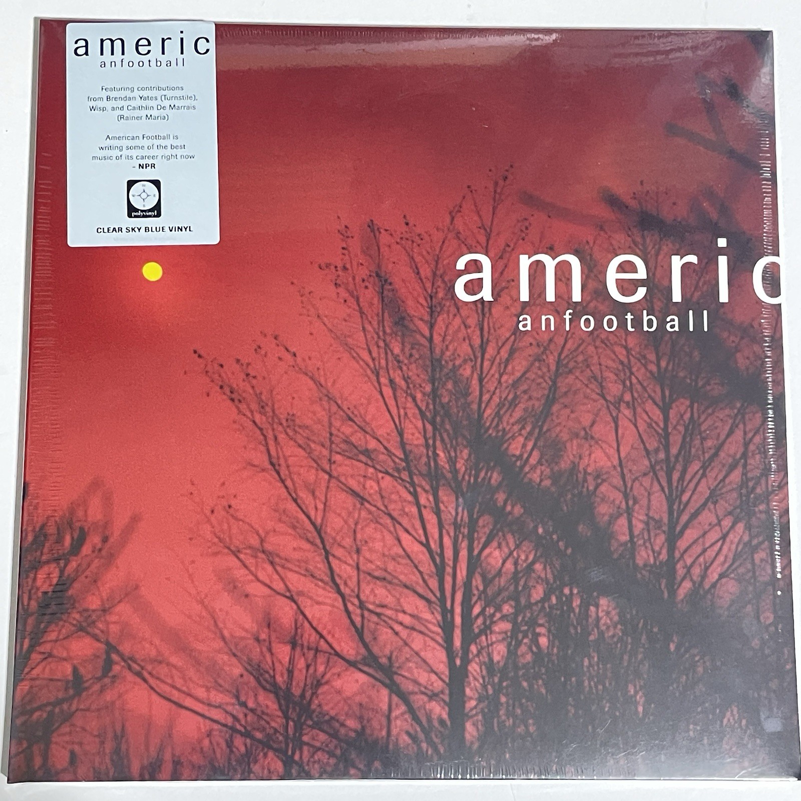 American Football LP Indie Limited Clear Sky Blue Vinyl Record Album NEW SEALED